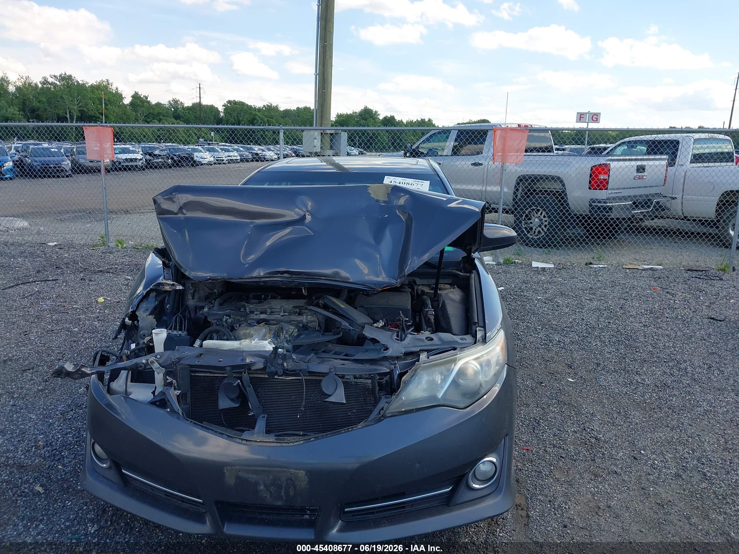 2012 Toyota Camry Se Gray vin: 4T1BF1FK1CU143070