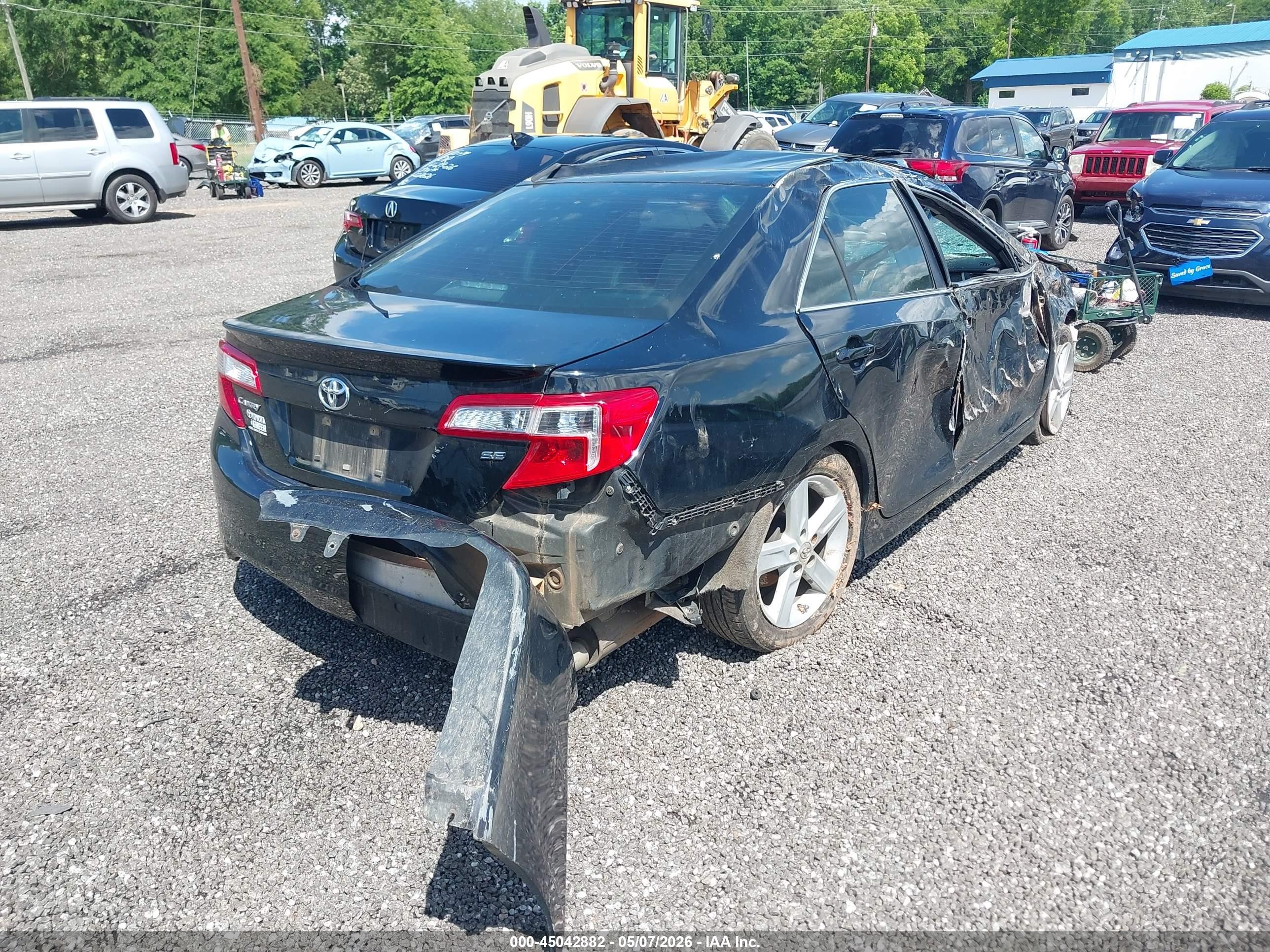 2012 Toyota Camry Se Black vin: 4T1BF1FK1CU155994