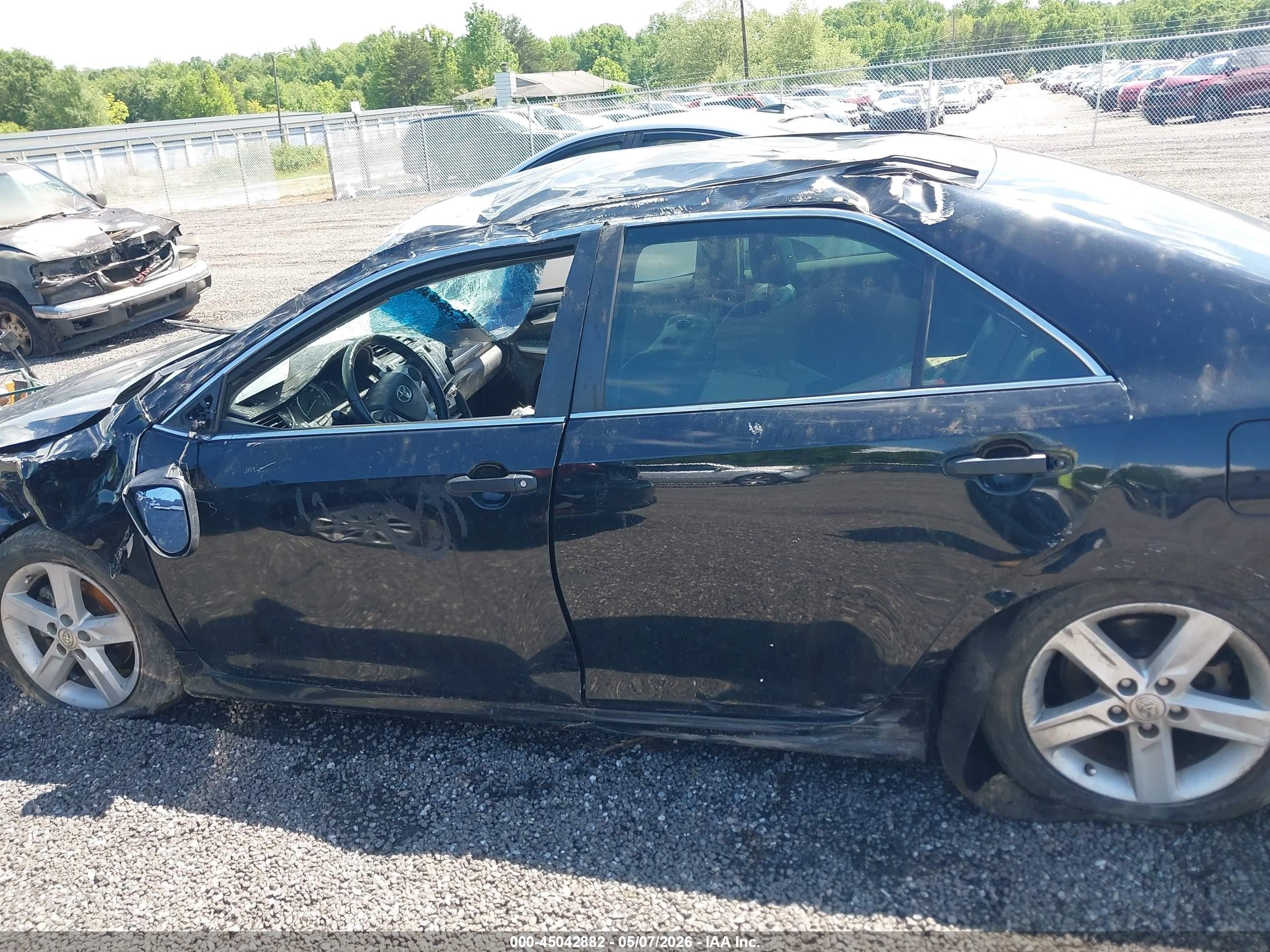 2012 Toyota Camry Se Black vin: 4T1BF1FK1CU155994