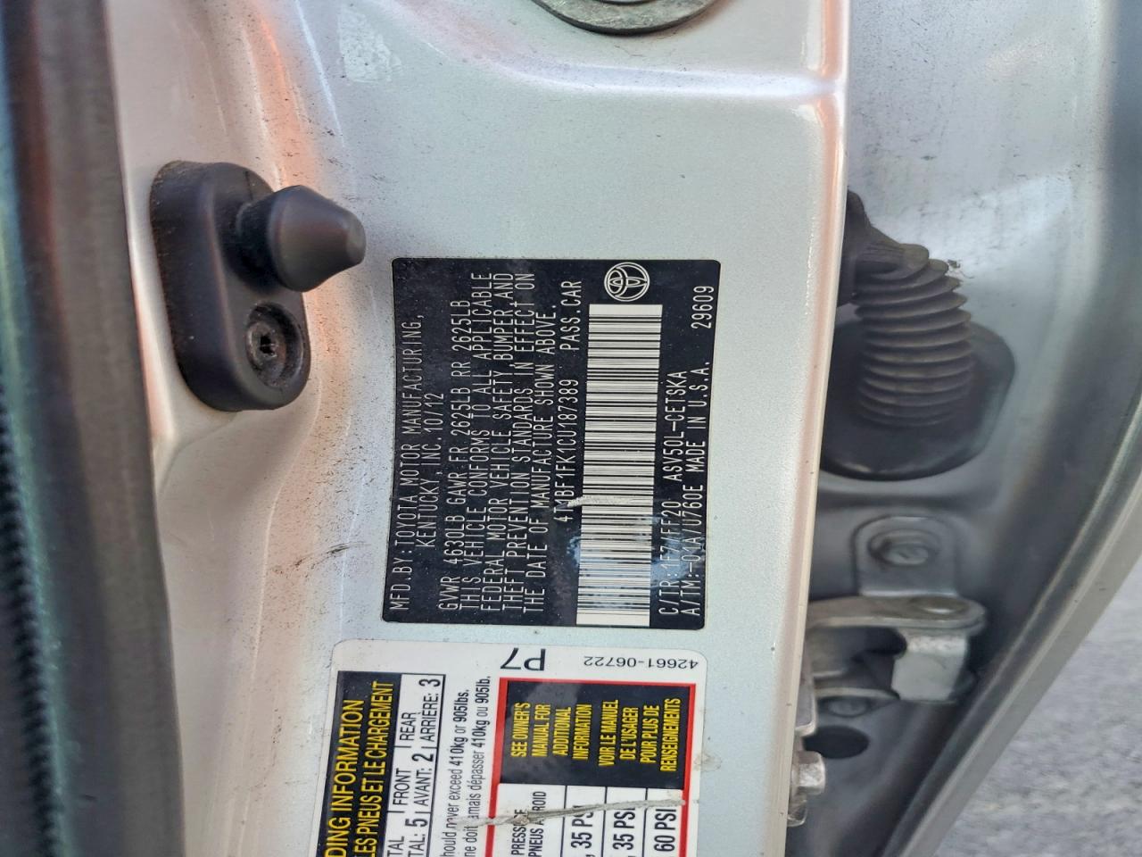 2012 Toyota Camry Se Silver vin: 4T1BF1FK1CU187389
