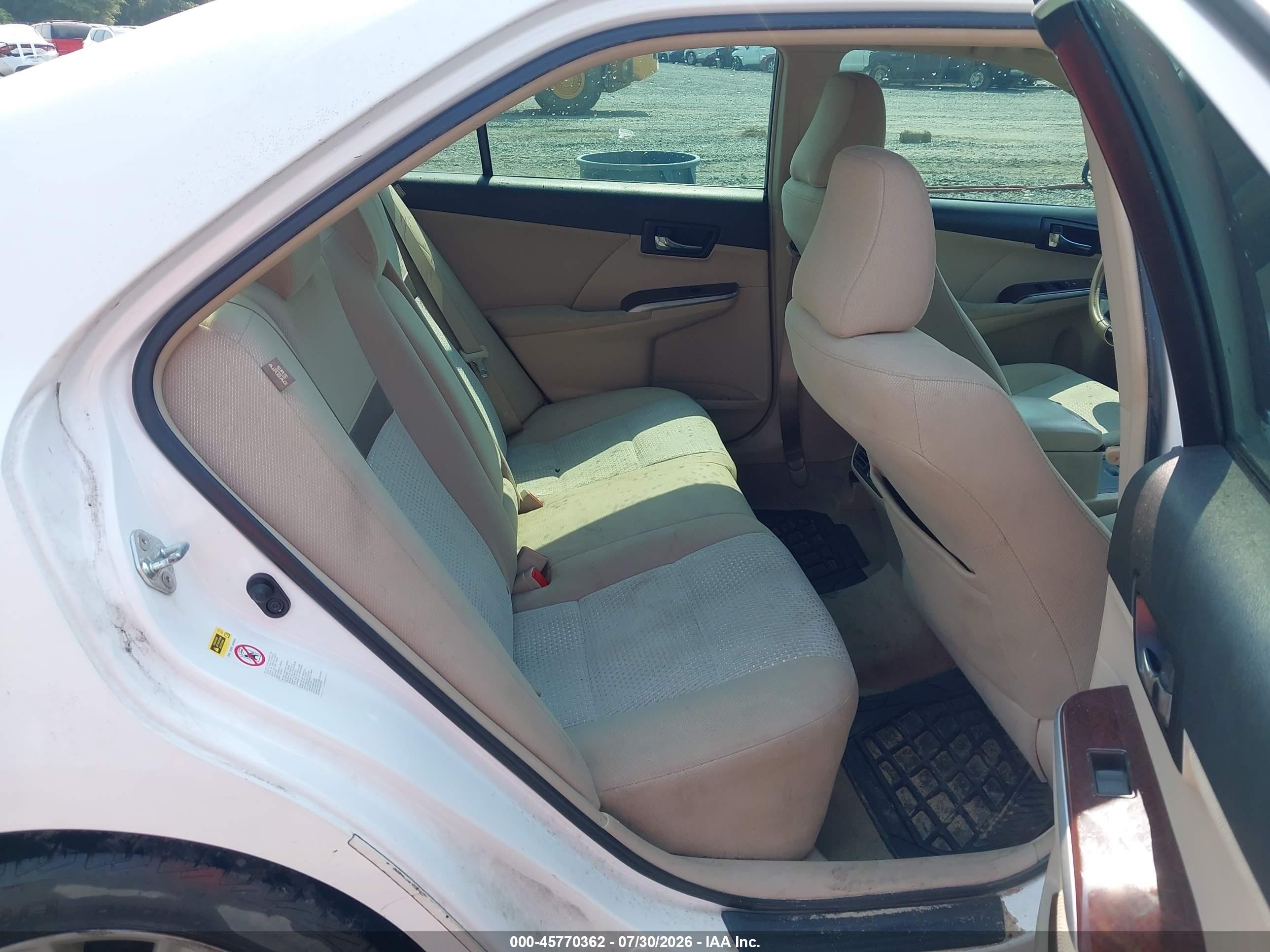 2012 Toyota Camry Xle White vin: 4T1BF1FK1CU513689