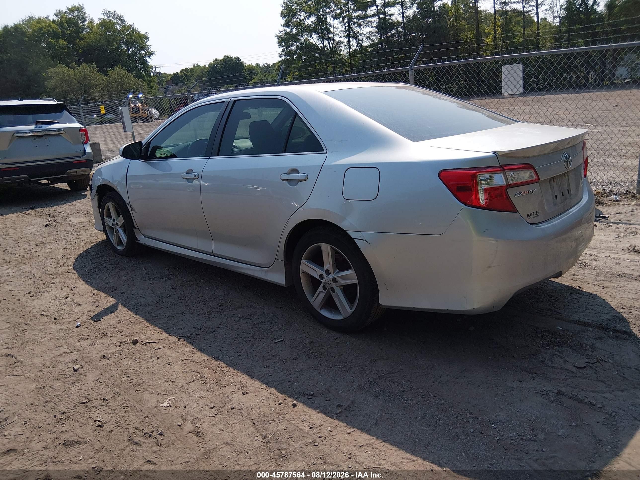 2012 Toyota Camry Se Silver vin: 4T1BF1FK1CU533876