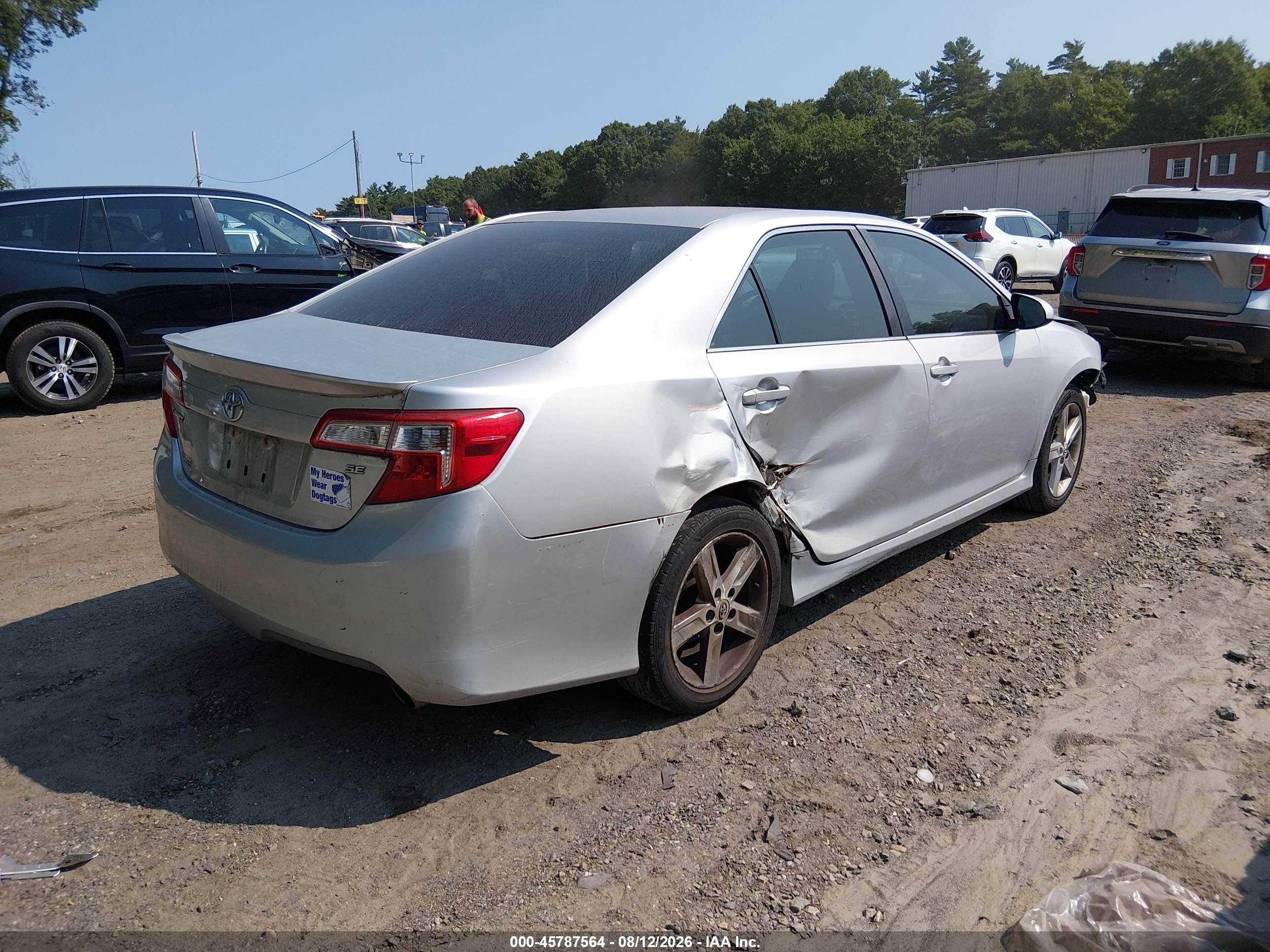 2012 Toyota Camry Se Silver vin: 4T1BF1FK1CU533876