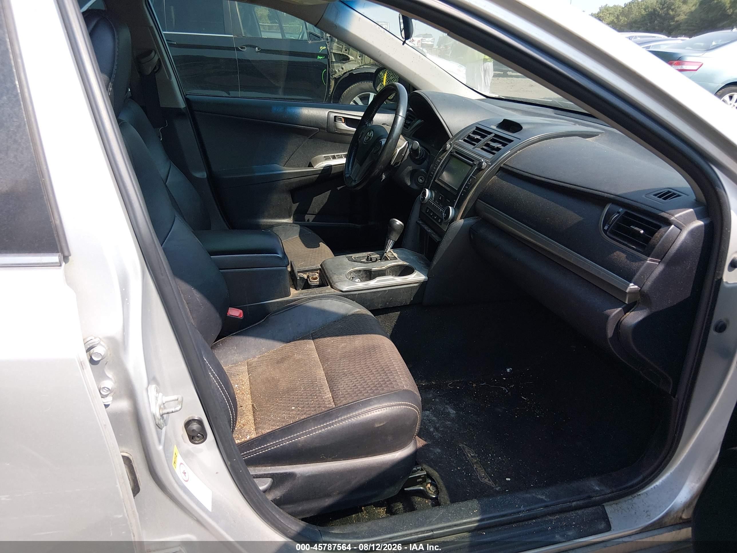 2012 Toyota Camry Se Silver vin: 4T1BF1FK1CU533876