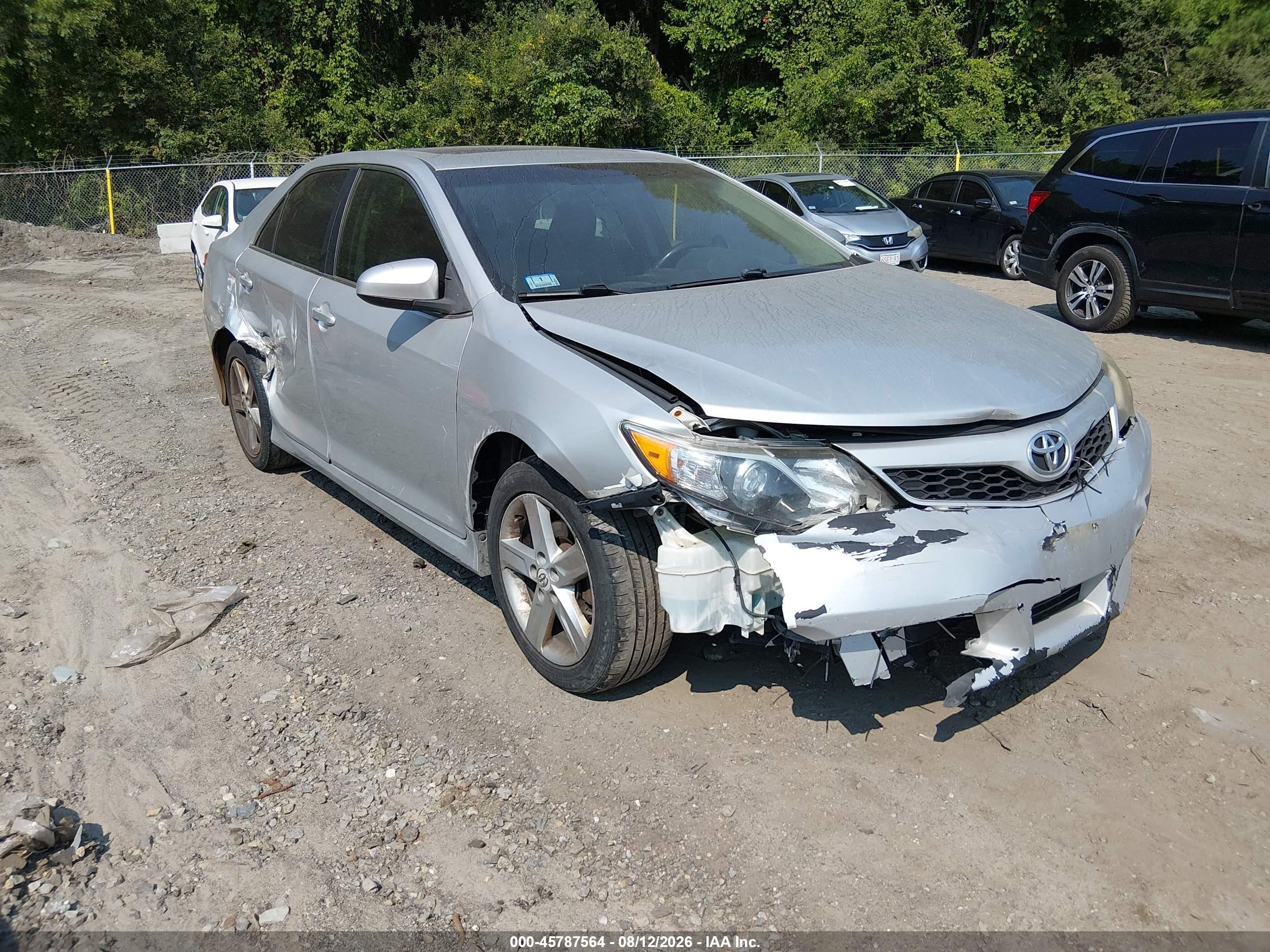 2012 Toyota Camry Se Silver vin: 4T1BF1FK1CU533876