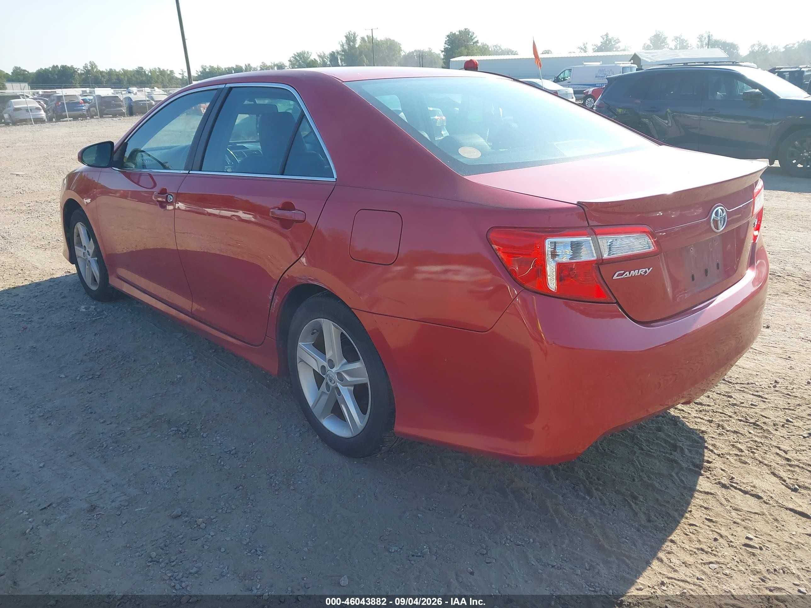 2012 Toyota Camry Se Red vin: 4T1BF1FK1CU534574