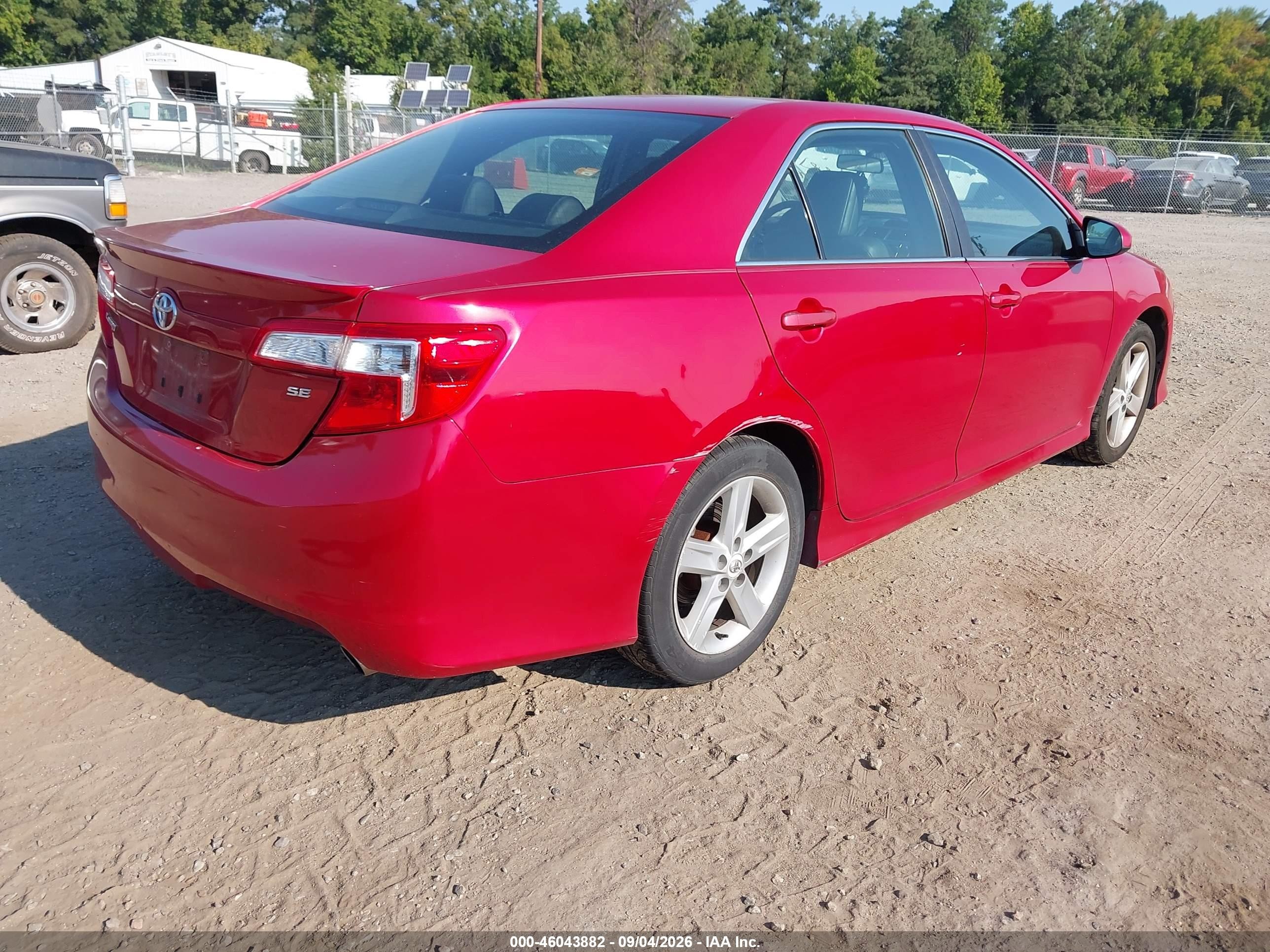 2012 Toyota Camry Se Red vin: 4T1BF1FK1CU534574
