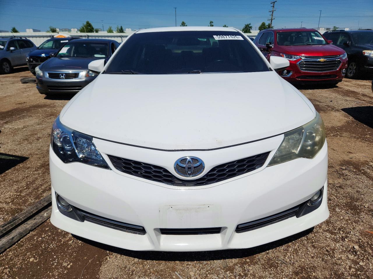 2012 Toyota Camry Se White vin: 4T1BF1FK1CU537443
