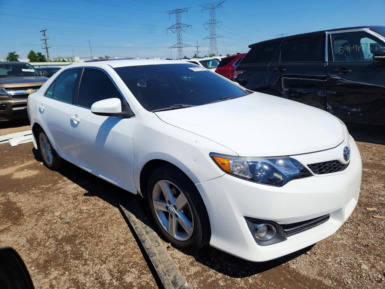 2012 Toyota Camry Se White vin: 4T1BF1FK1CU537443