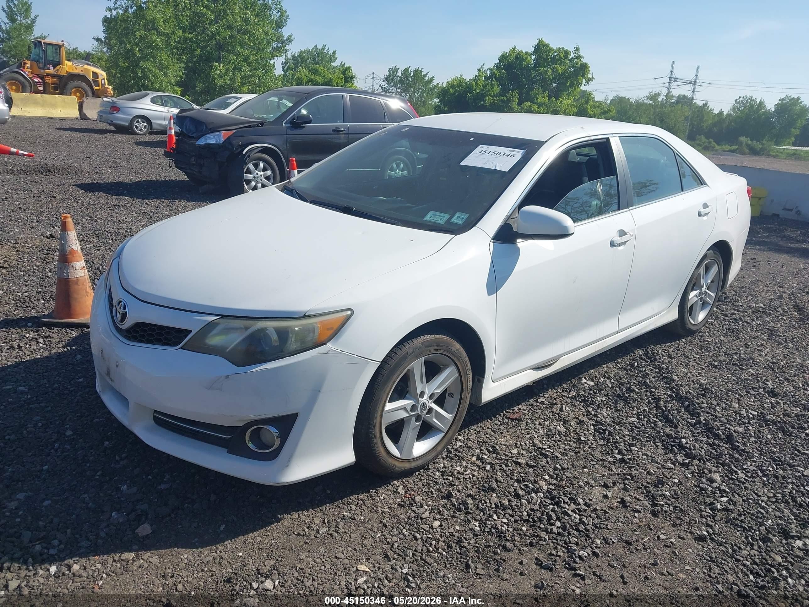 2012 Toyota Camry Se White vin: 4T1BF1FK1CU543663