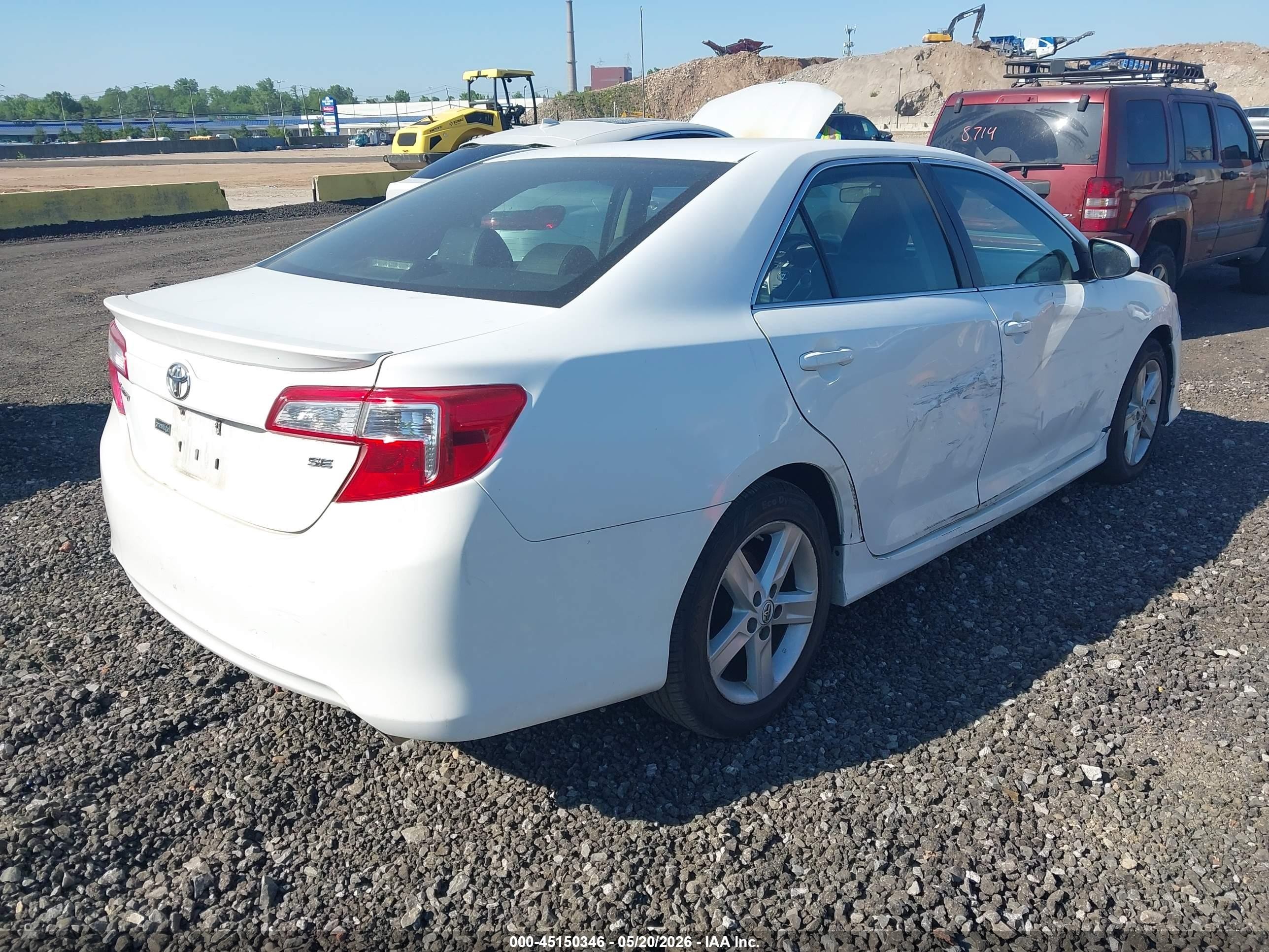 2012 Toyota Camry Se White vin: 4T1BF1FK1CU543663