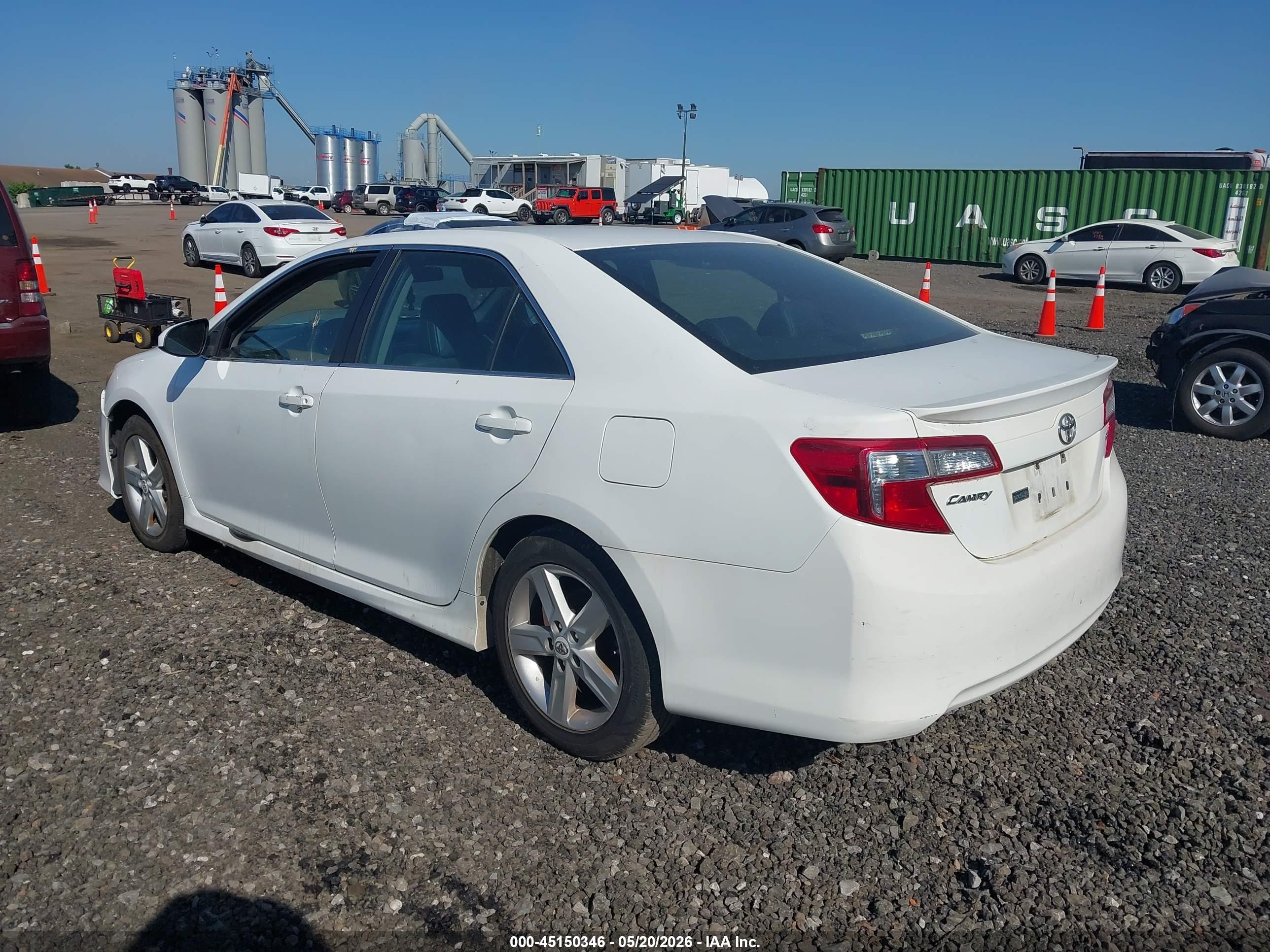 2012 Toyota Camry Se White vin: 4T1BF1FK1CU543663