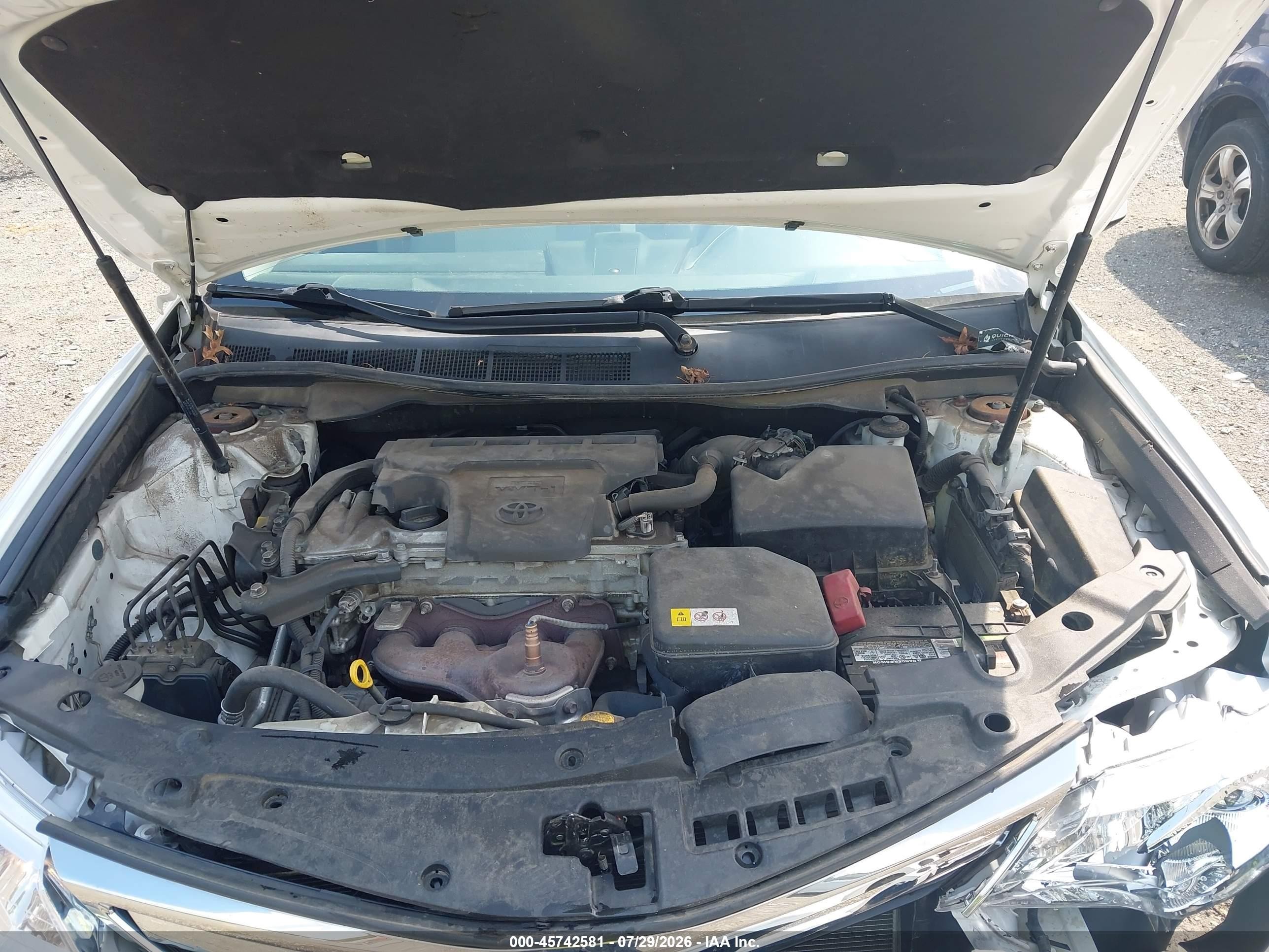 2012 Toyota Camry Le Белый vin: 4T1BF1FK1CU560995