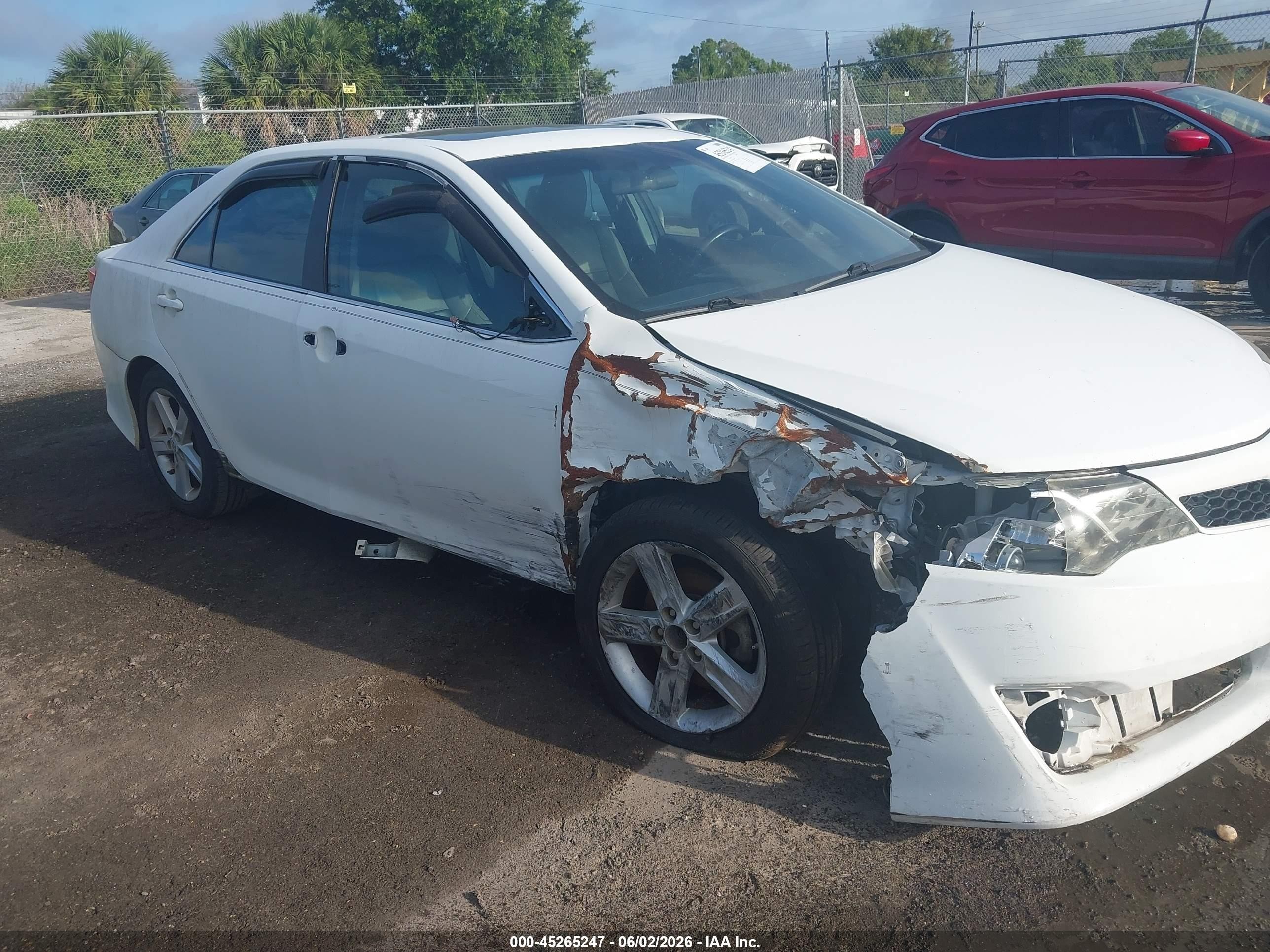 2012 Toyota Camry Se White vin: 4T1BF1FK1CU584438