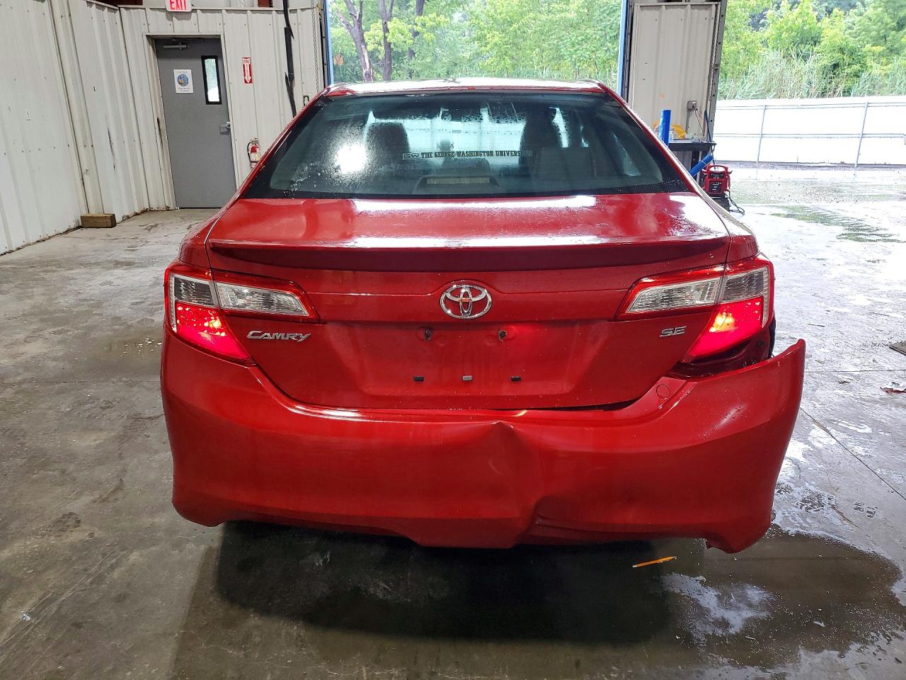 2012 Toyota Camry Se Red vin: 4T1BF1FK1CU588473