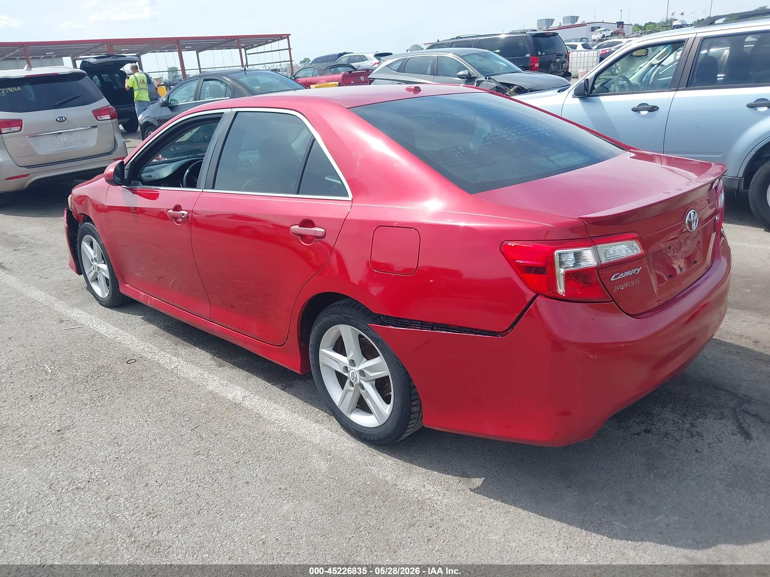 2012 Toyota Camry Se Red vin: 4T1BF1FK1CU595200