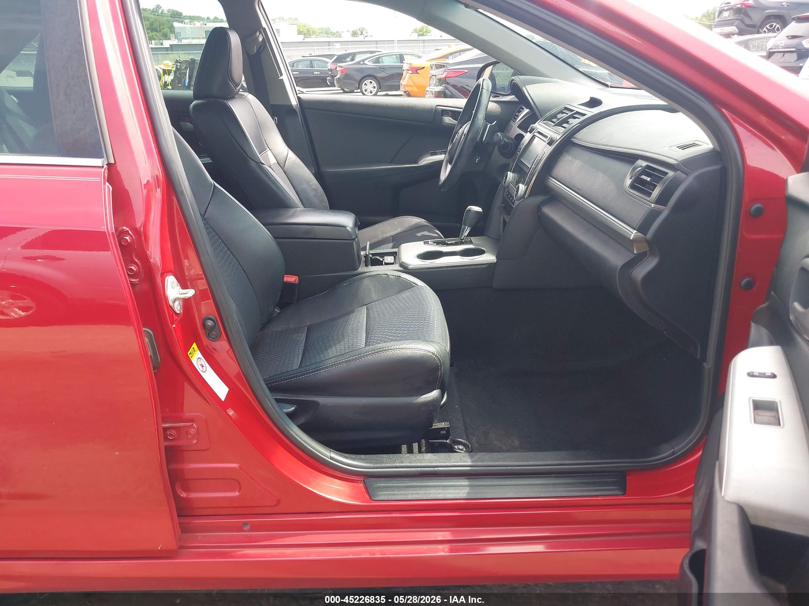 2012 Toyota Camry Se Red vin: 4T1BF1FK1CU595200