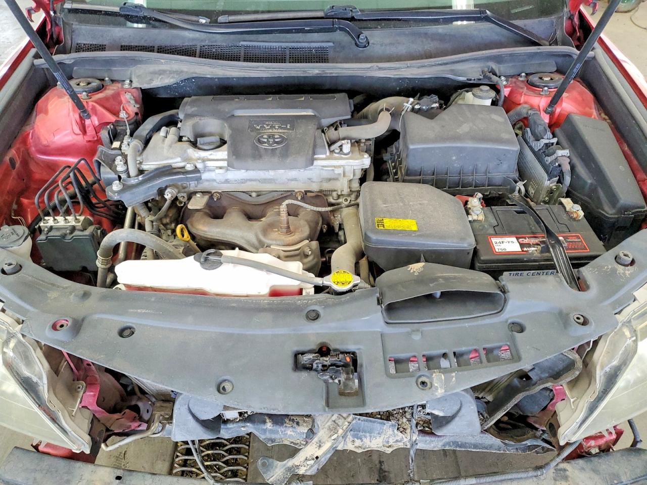 2012 Toyota Camry Red vin: 4T1BF1FK1CU595844