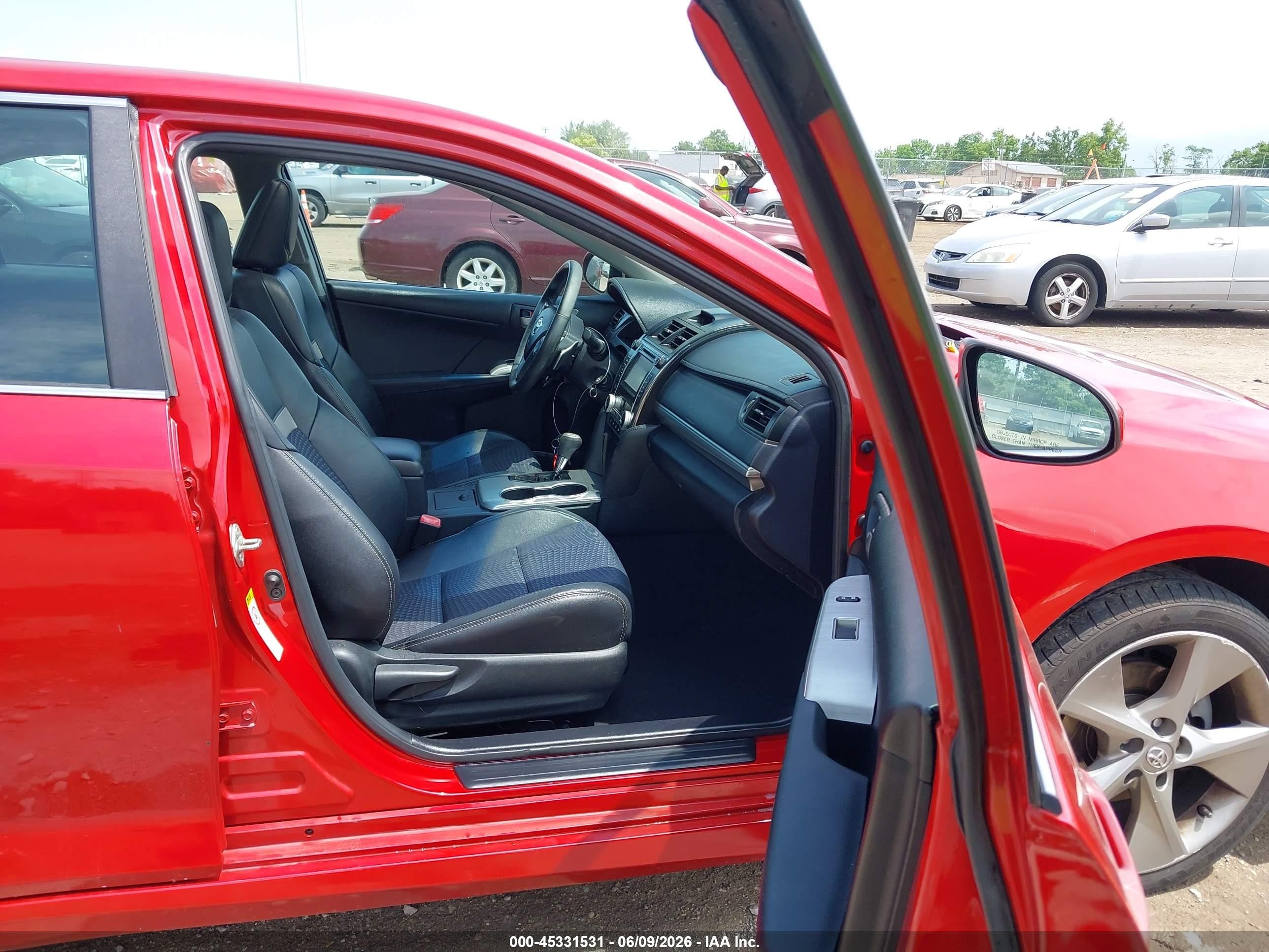 2012 Toyota Camry Se Limited Edition Red vin: 4T1BF1FK1CU615882