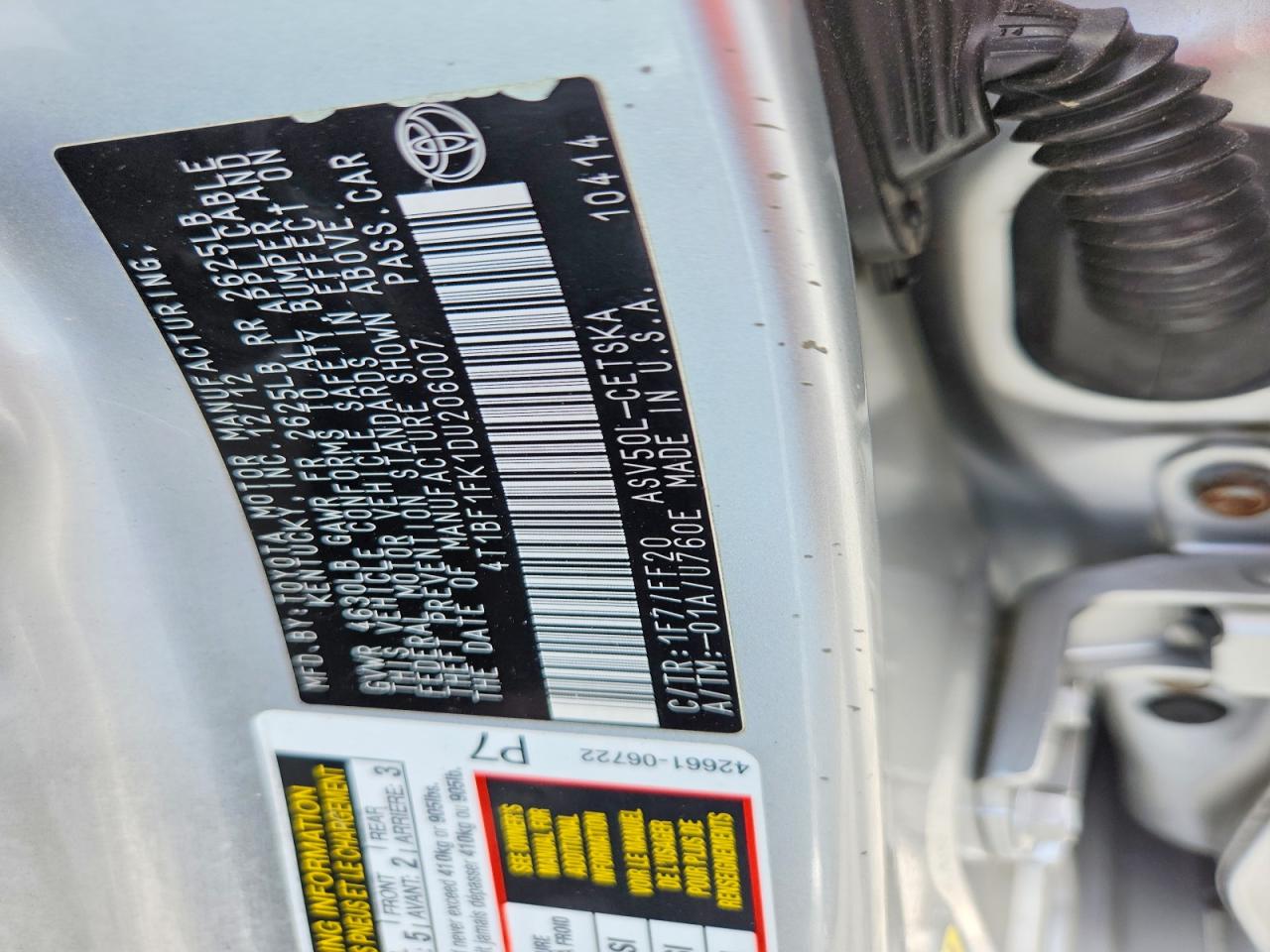 2013 Toyota Camry Se Серый vin: 4T1BF1FK1DU206007