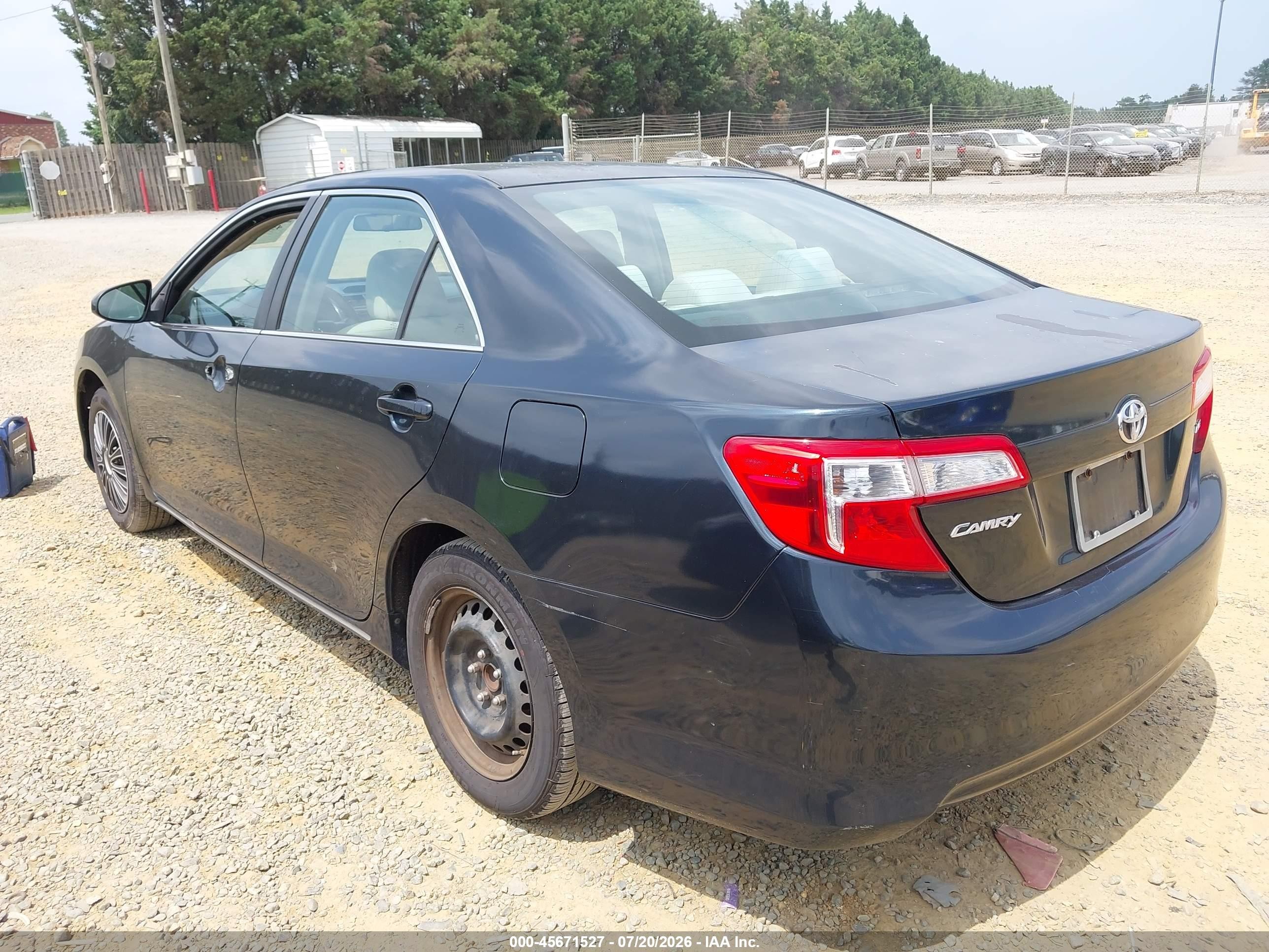 2013 Toyota Camry Le Black vin: 4T1BF1FK1DU231344