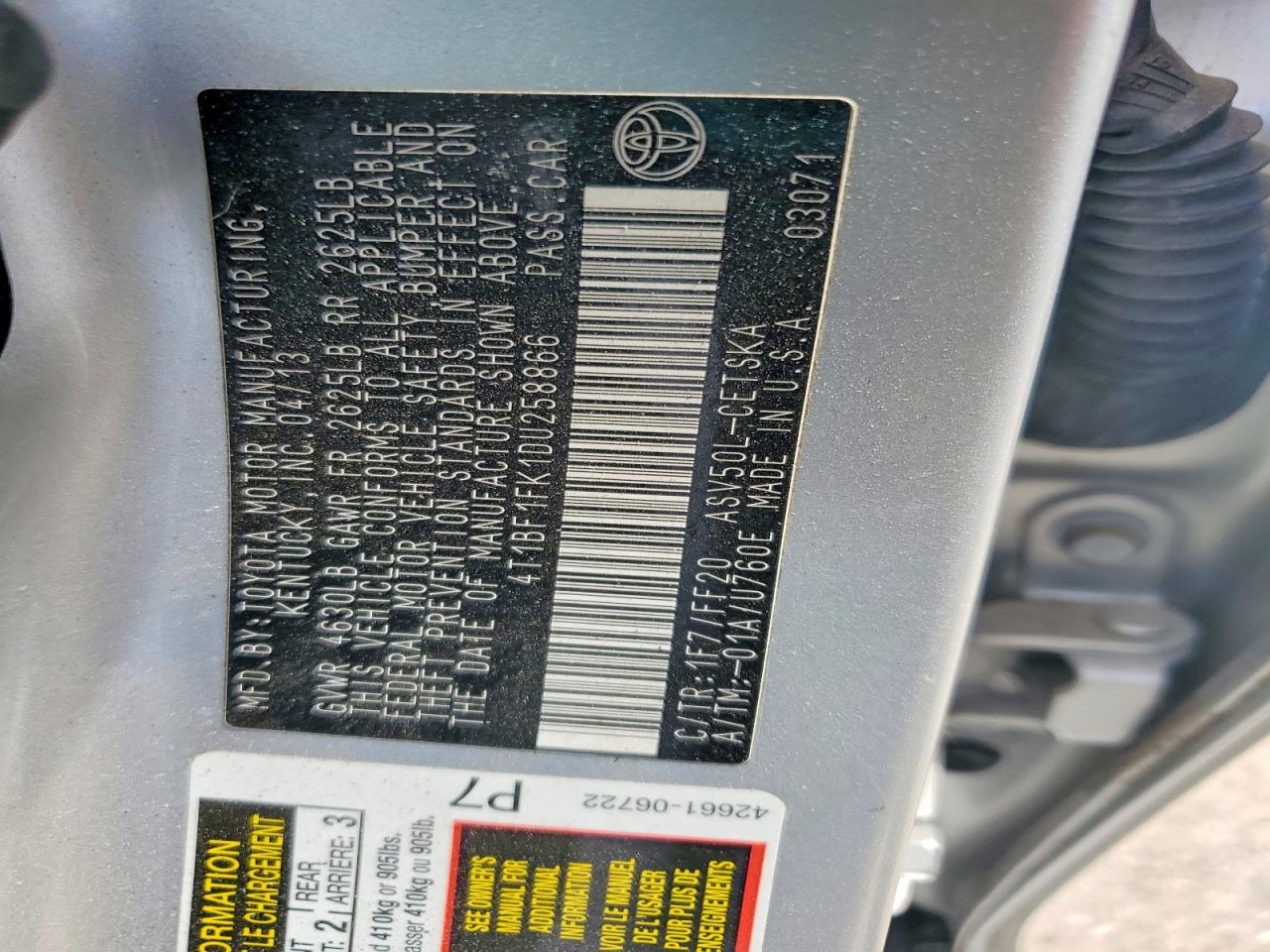 2013 Toyota Camry Se Silver vin: 4T1BF1FK1DU258866