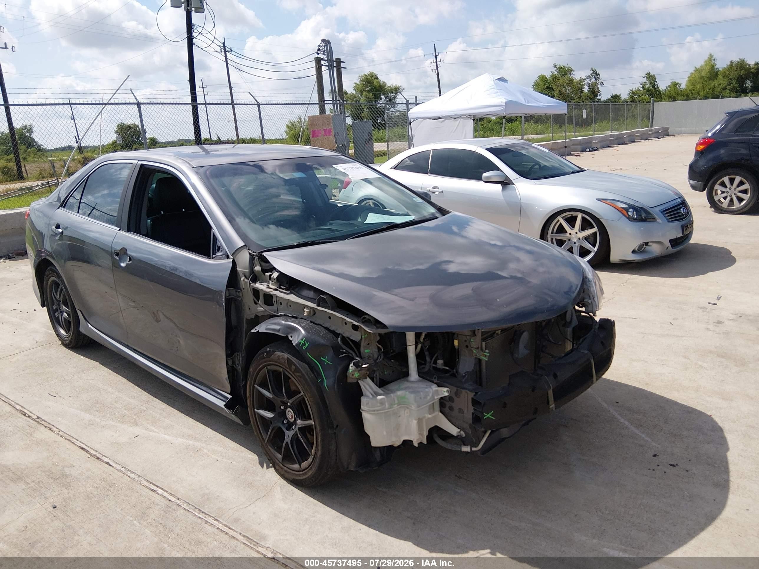 2013 Toyota Camry Se Gray vin: 4T1BF1FK1DU284481