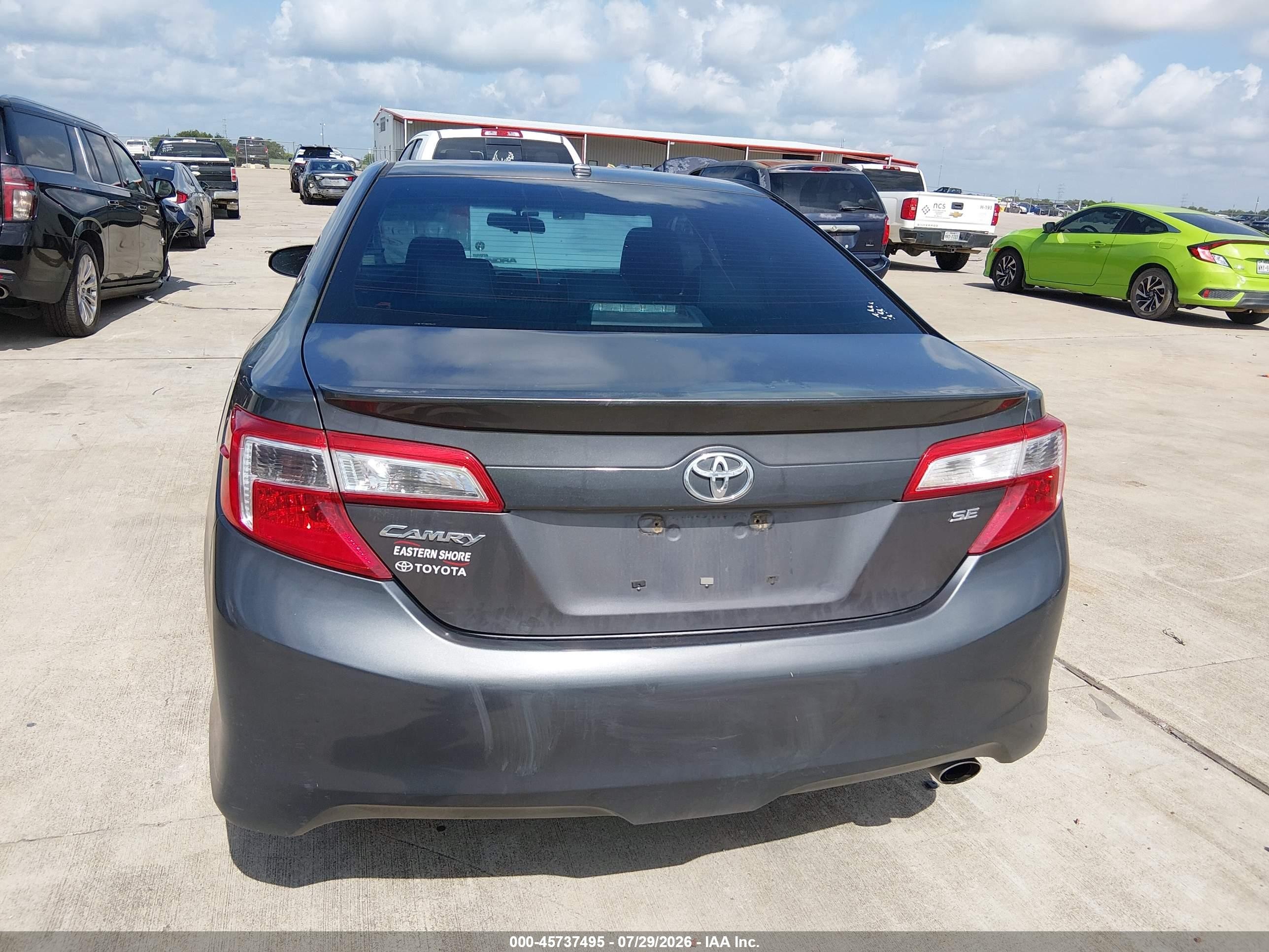 2013 Toyota Camry Se Gray vin: 4T1BF1FK1DU284481