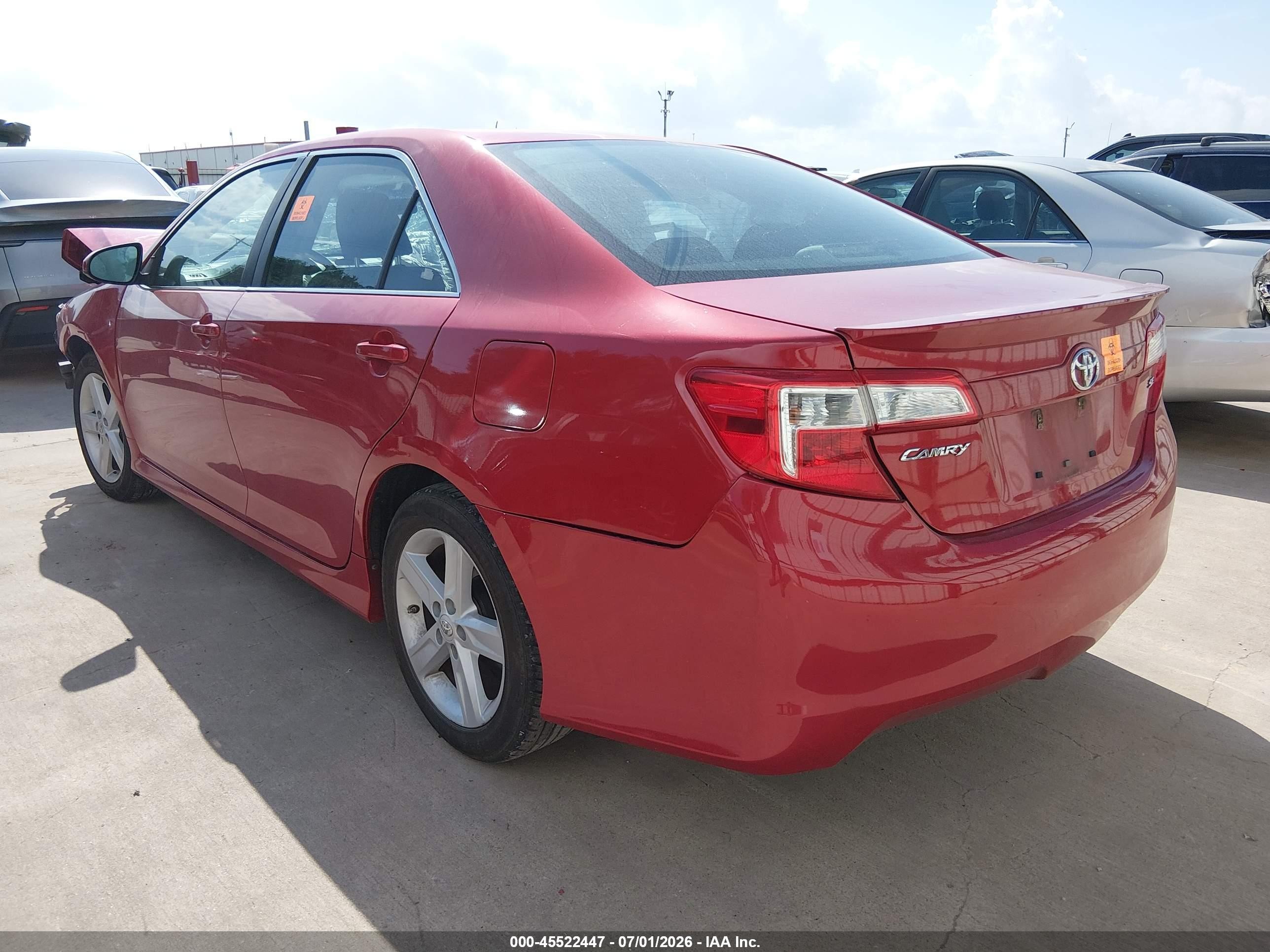 2013 Toyota Camry Se Красный vin: 4T1BF1FK1DU663979