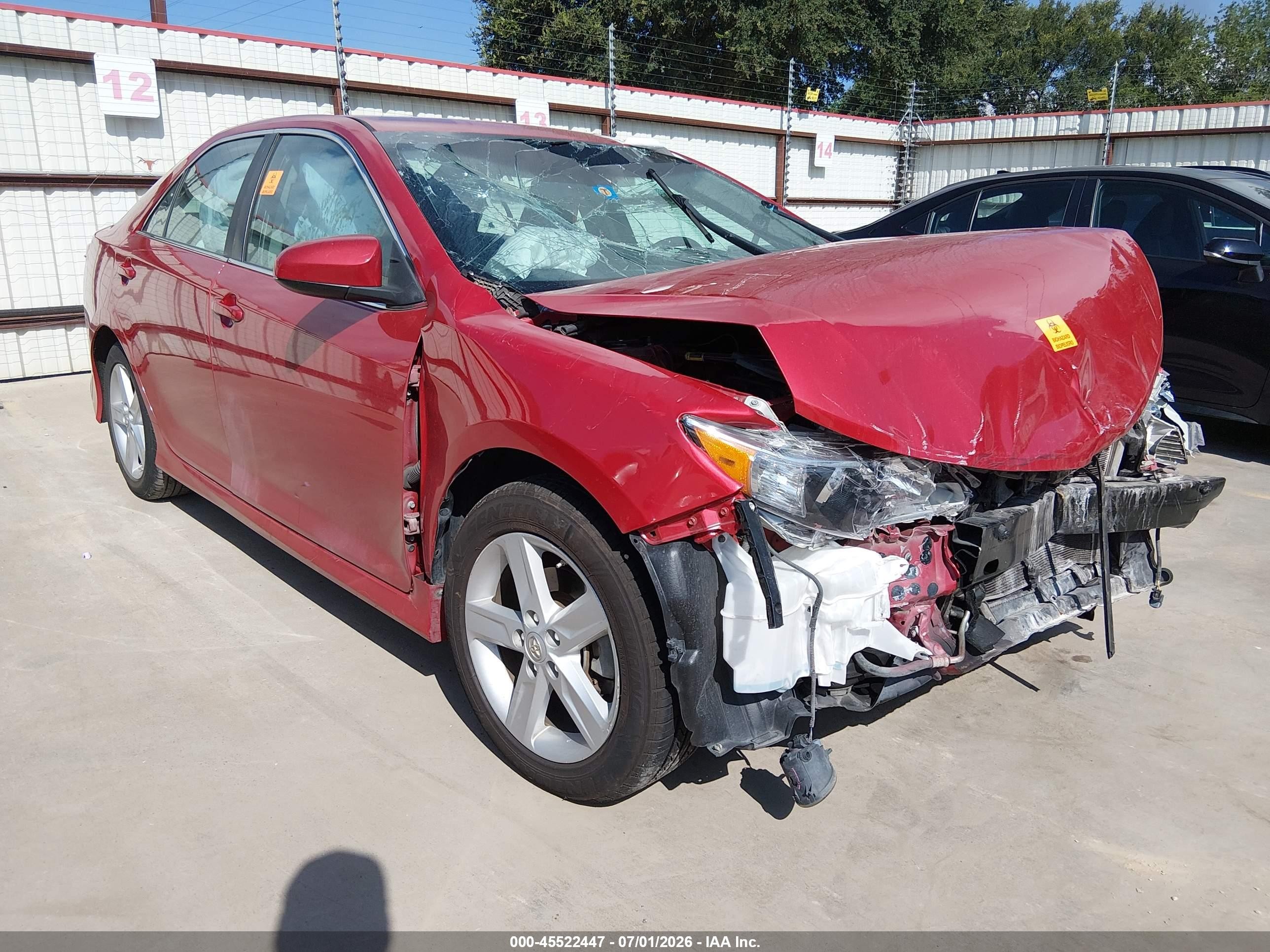 2013 Toyota Camry Se Red vin: 4T1BF1FK1DU663979