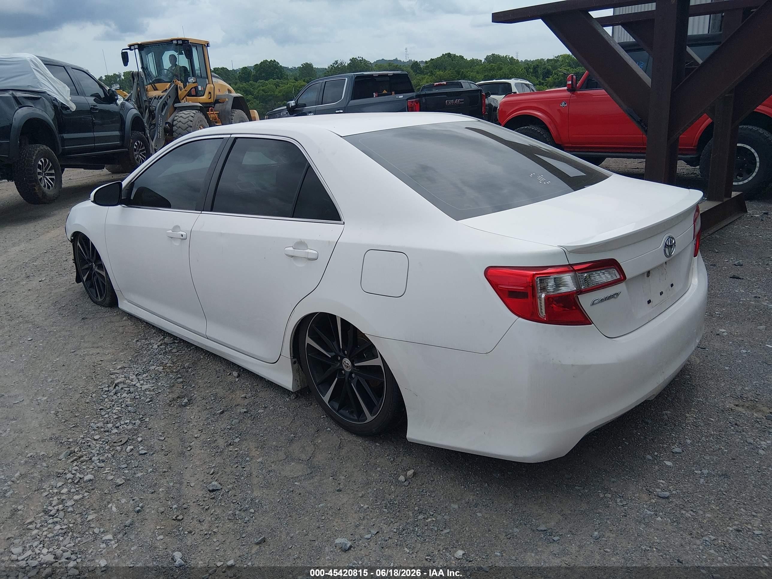 2013 Toyota Camry Se White vin: 4T1BF1FK1DU669944