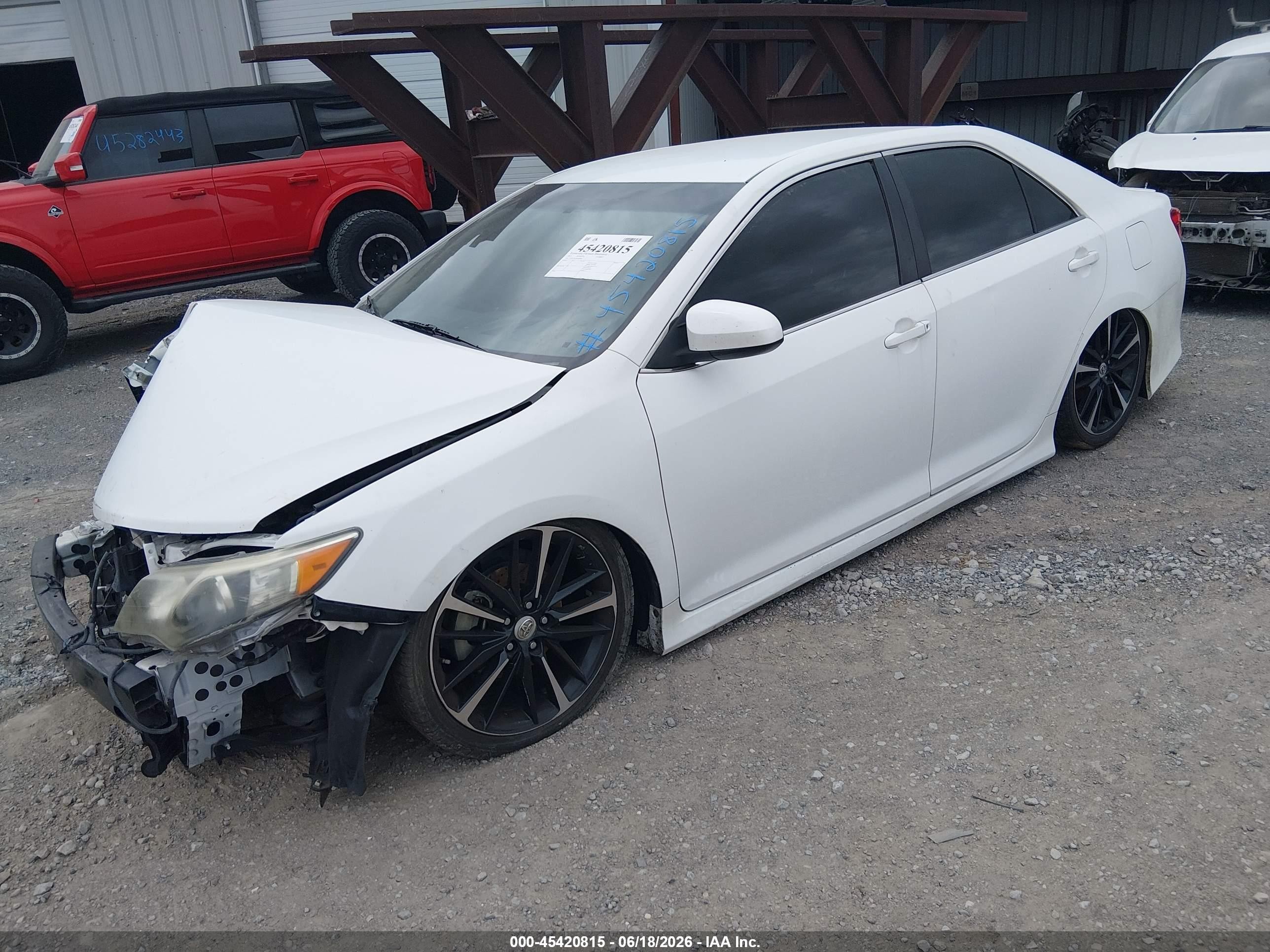 2013 Toyota Camry Se White vin: 4T1BF1FK1DU669944