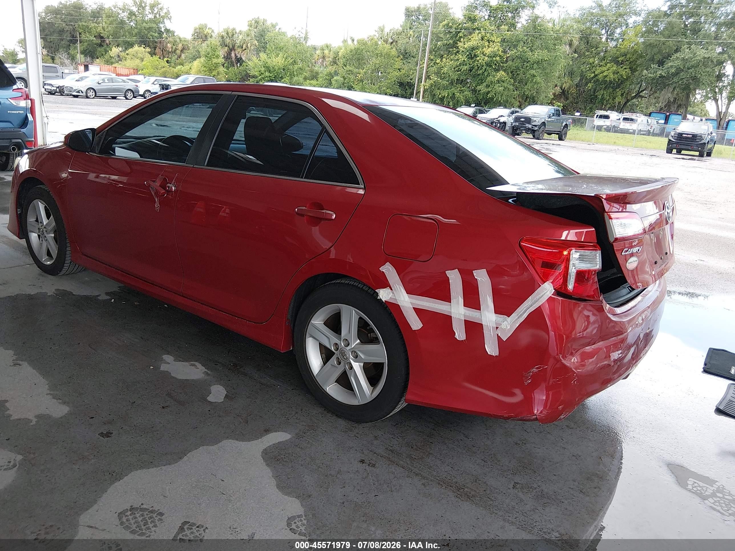 2013 Toyota Camry Se Красный vin: 4T1BF1FK1DU672083