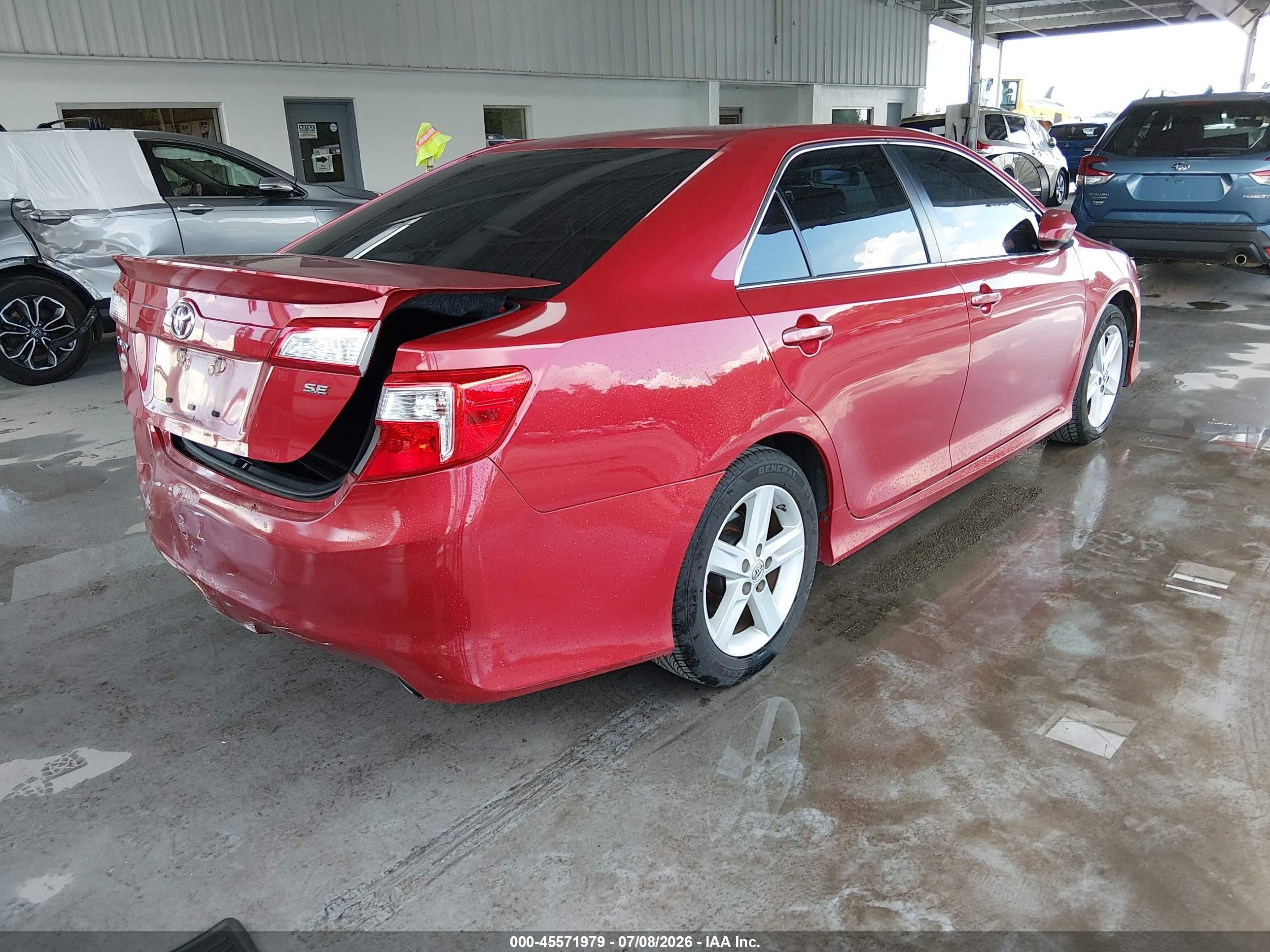 2013 Toyota Camry Se Красный vin: 4T1BF1FK1DU672083