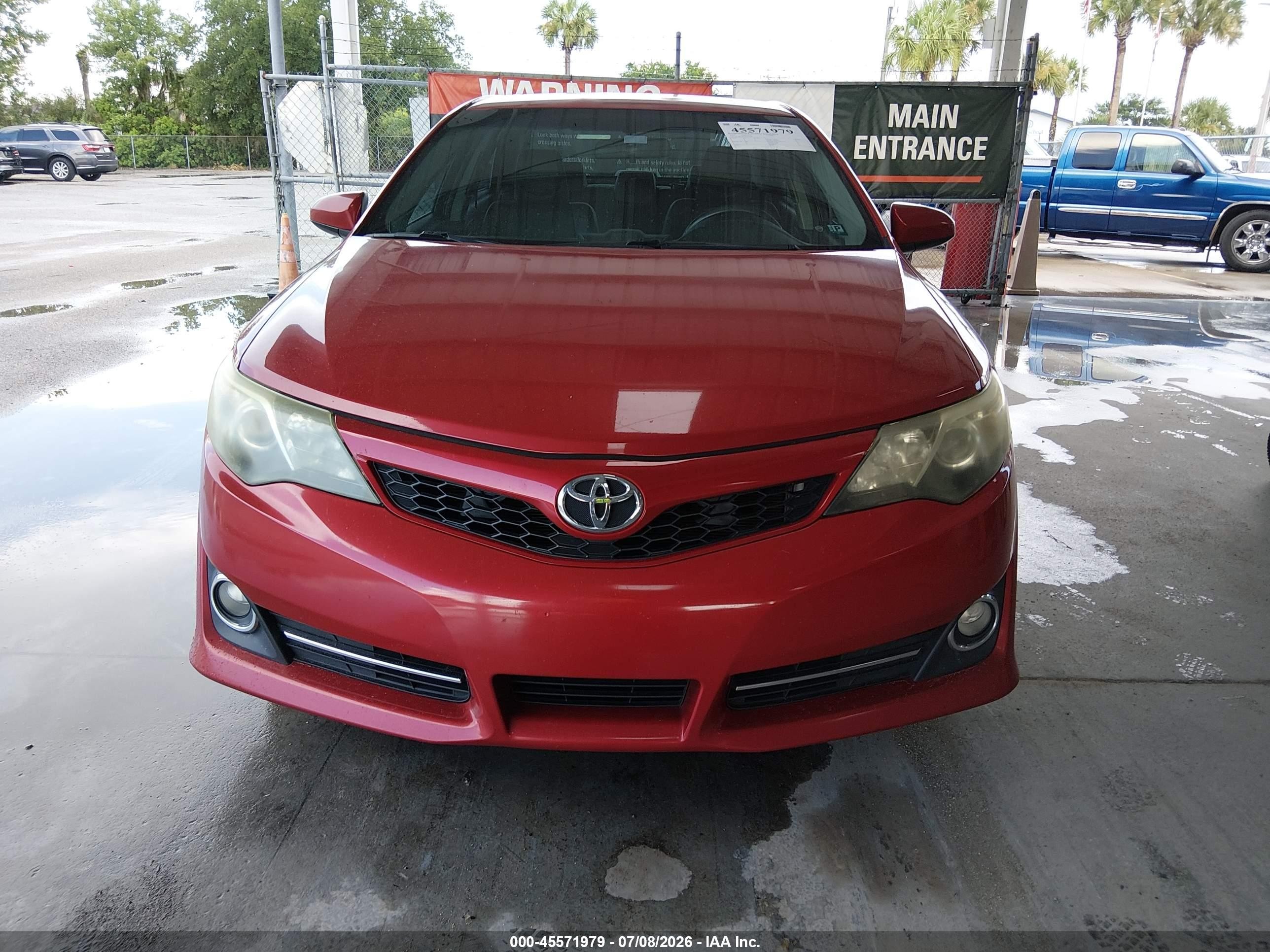 2013 Toyota Camry Se Красный vin: 4T1BF1FK1DU672083