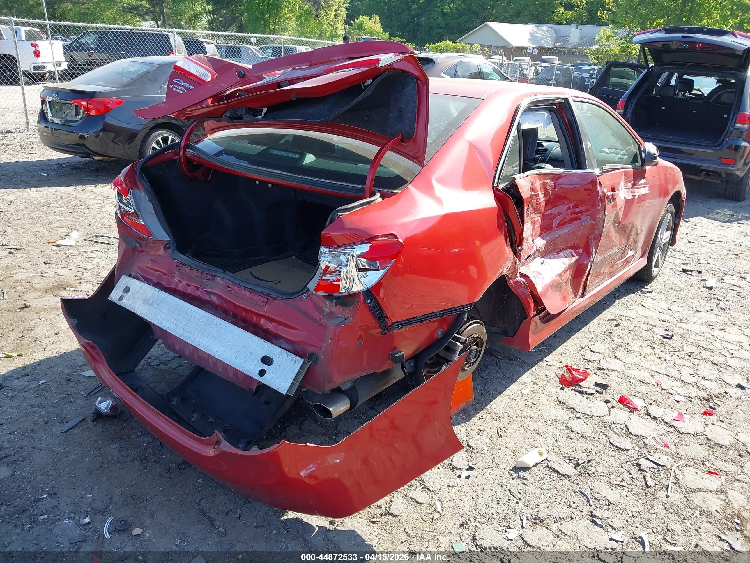 2013 Toyota Camry Se Red vin: 4T1BF1FK1DU672424