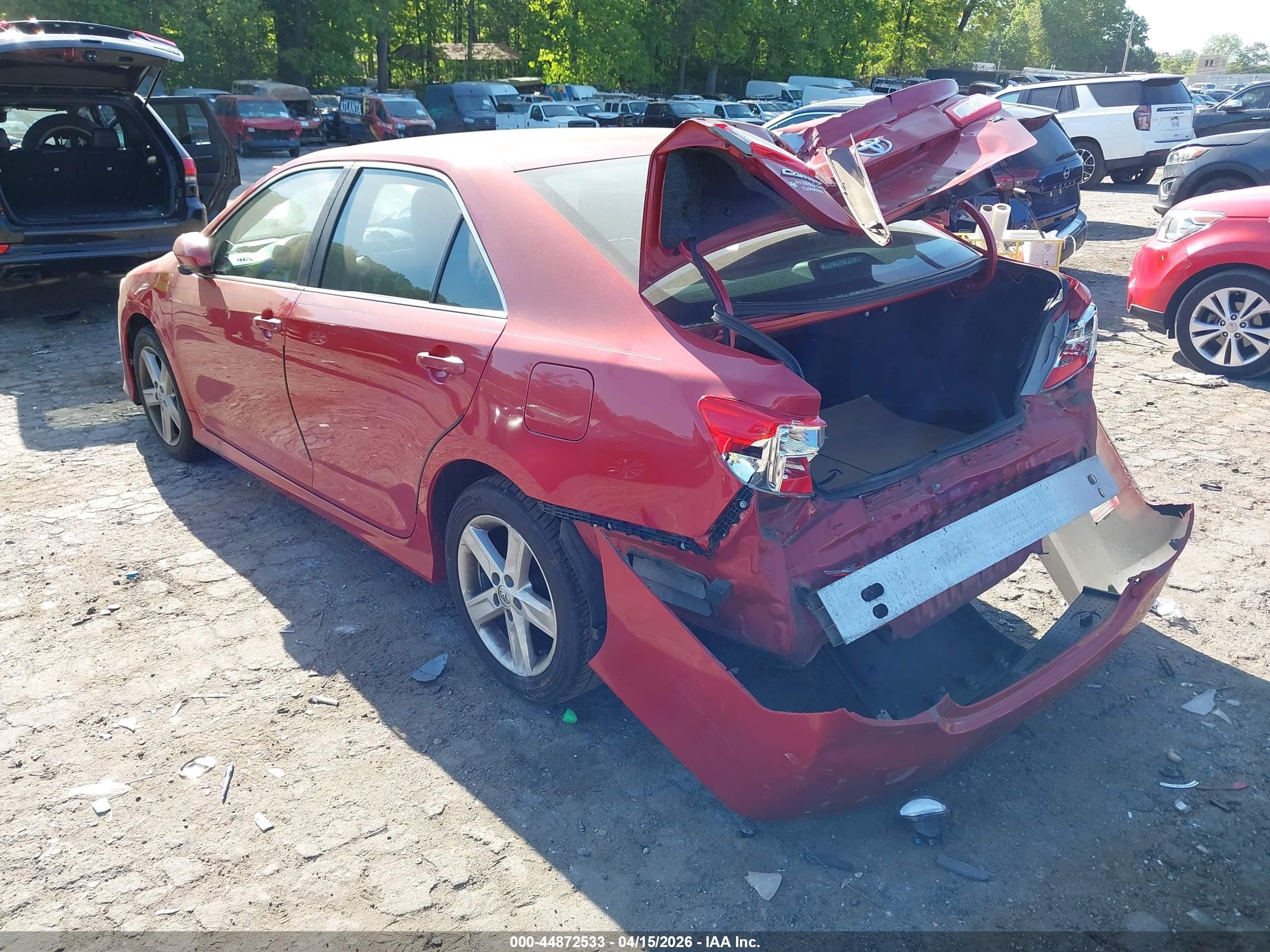 2013 Toyota Camry Se Red vin: 4T1BF1FK1DU672424
