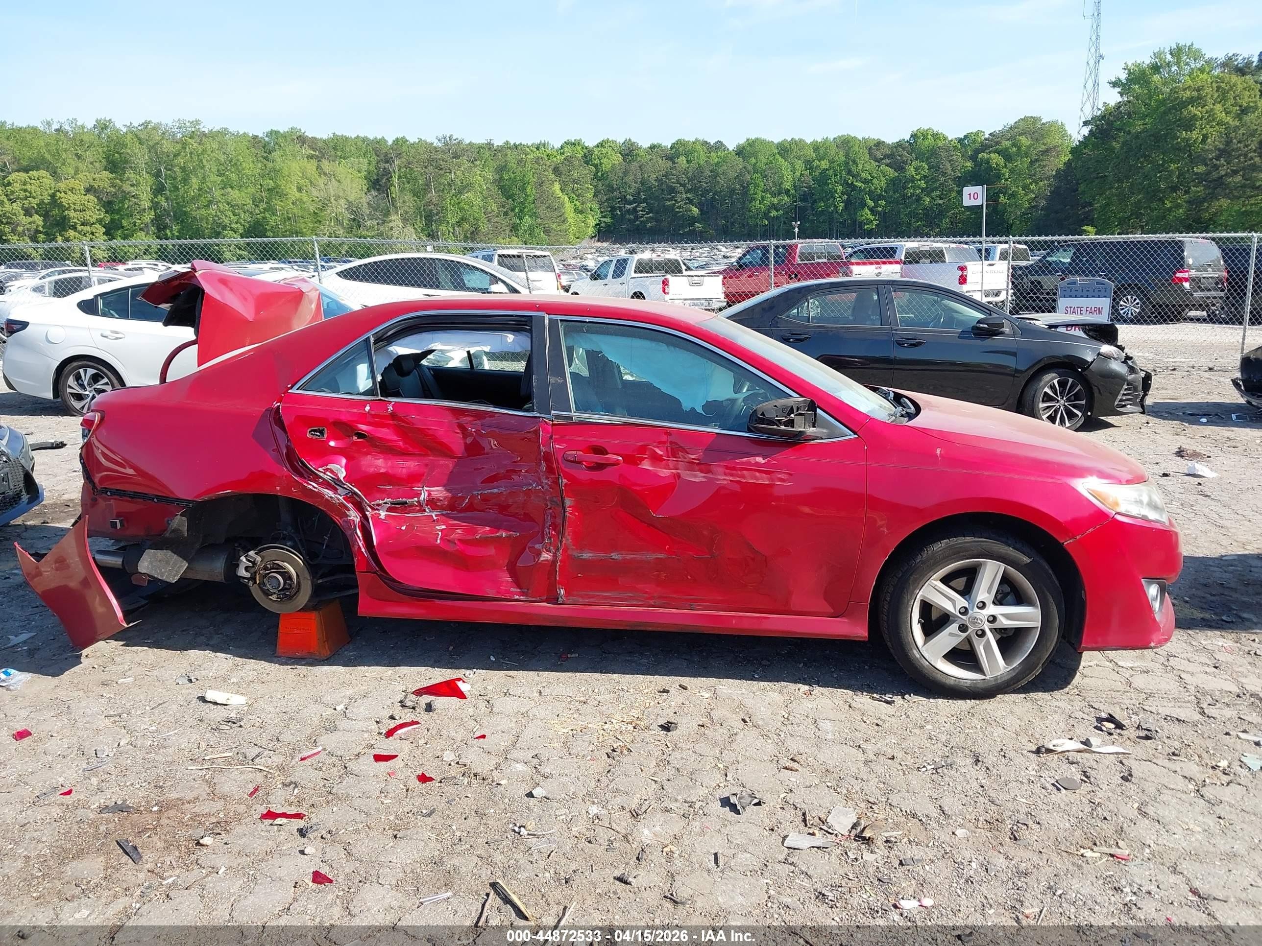 2013 Toyota Camry Se Red vin: 4T1BF1FK1DU672424