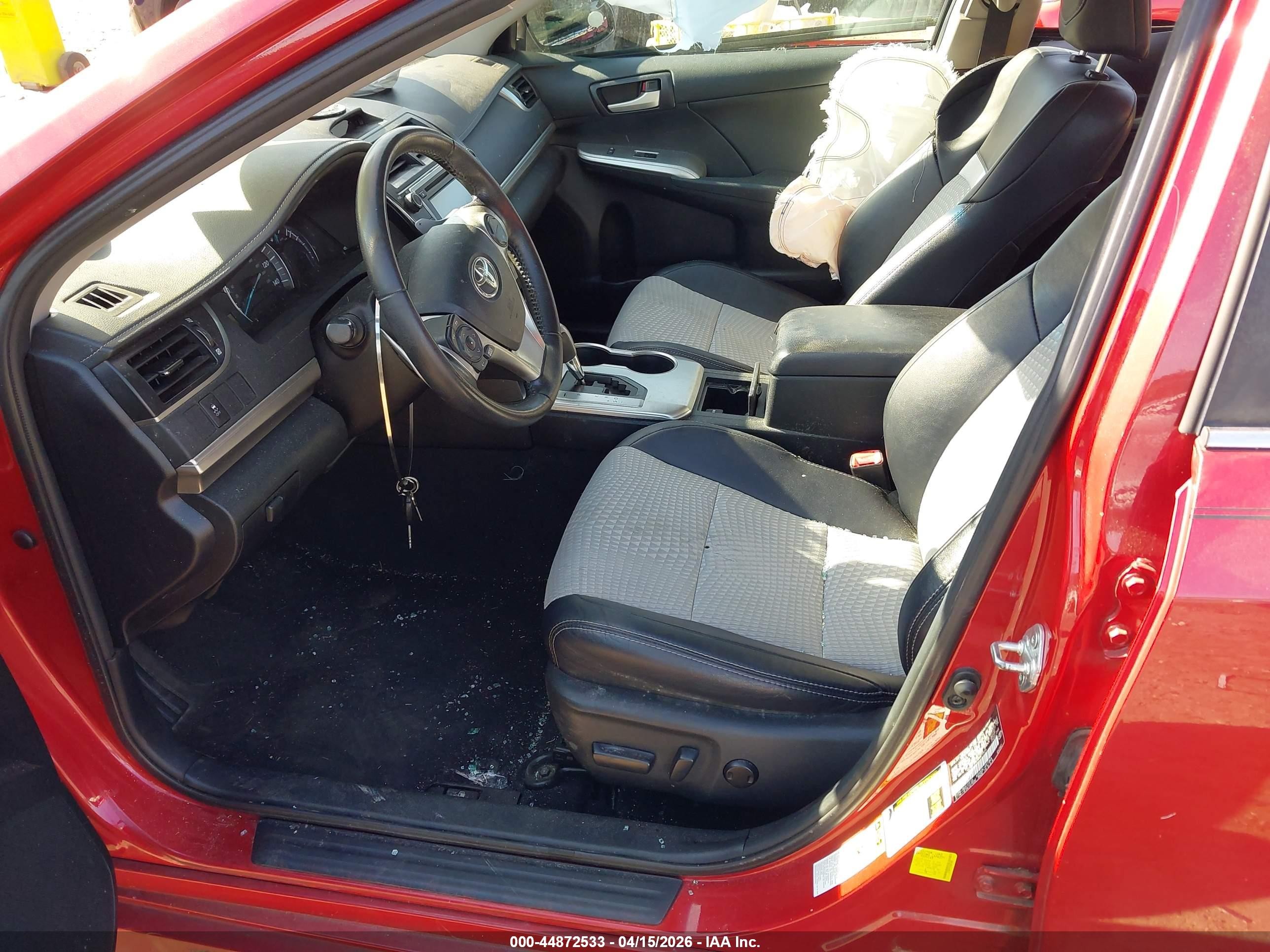 2013 Toyota Camry Se Red vin: 4T1BF1FK1DU672424
