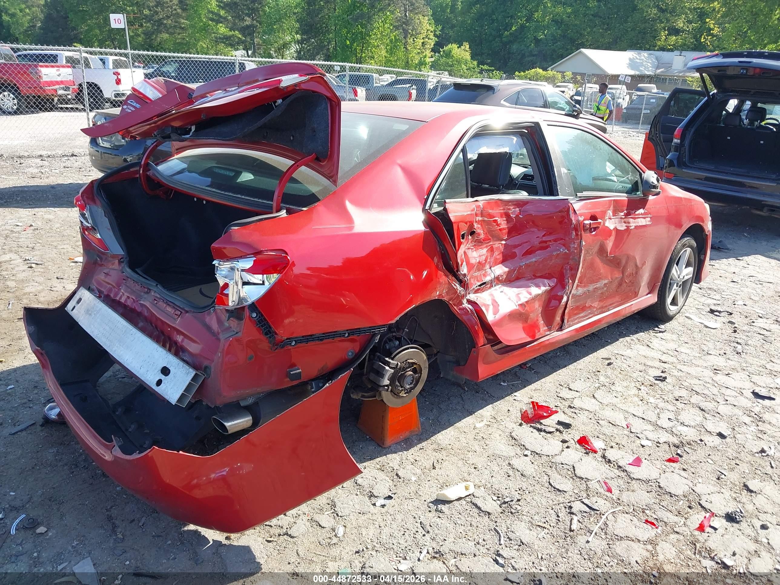 2013 Toyota Camry Se Red vin: 4T1BF1FK1DU672424