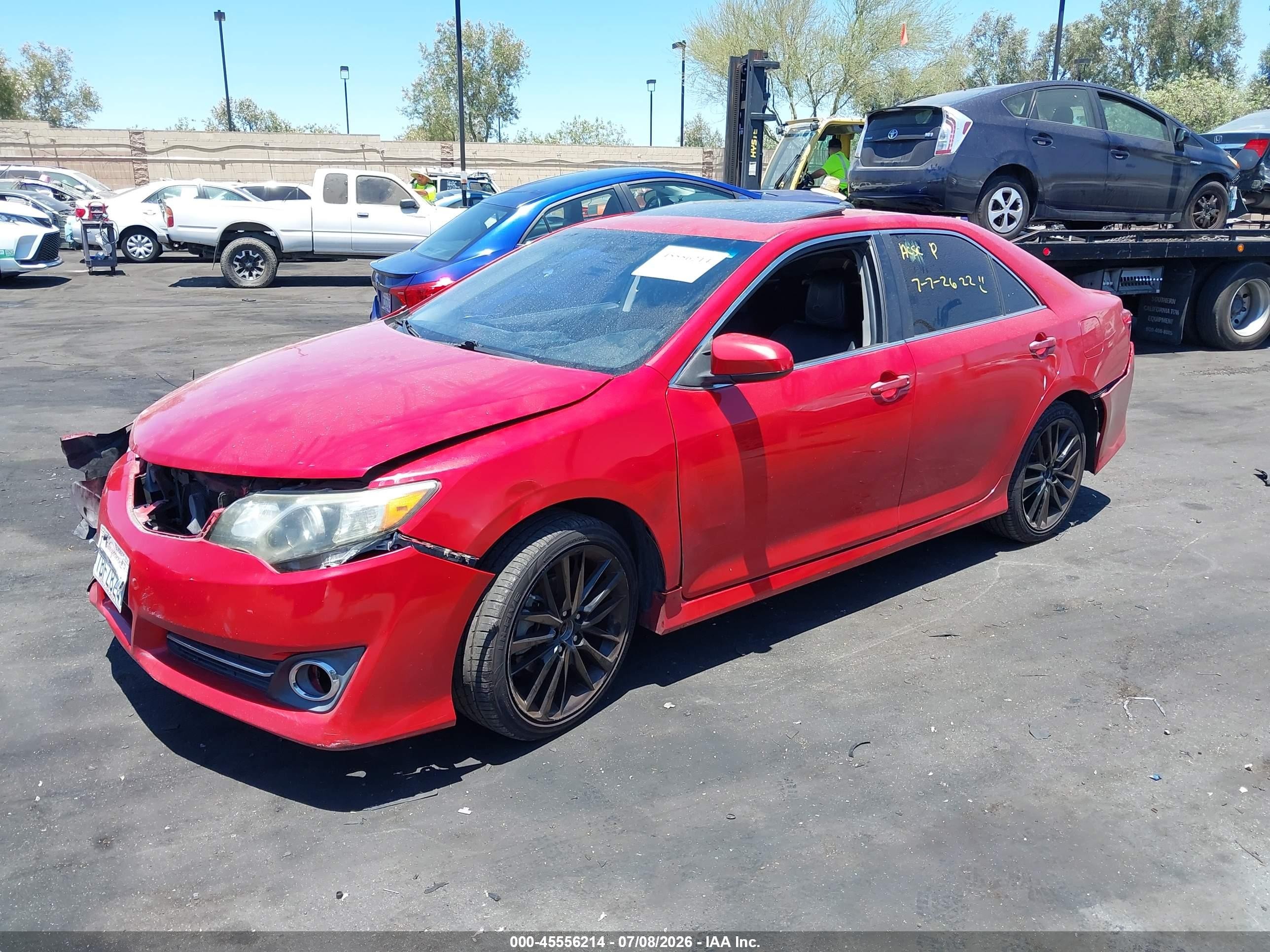2013 Toyota Camry Se Красный vin: 4T1BF1FK1DU675520