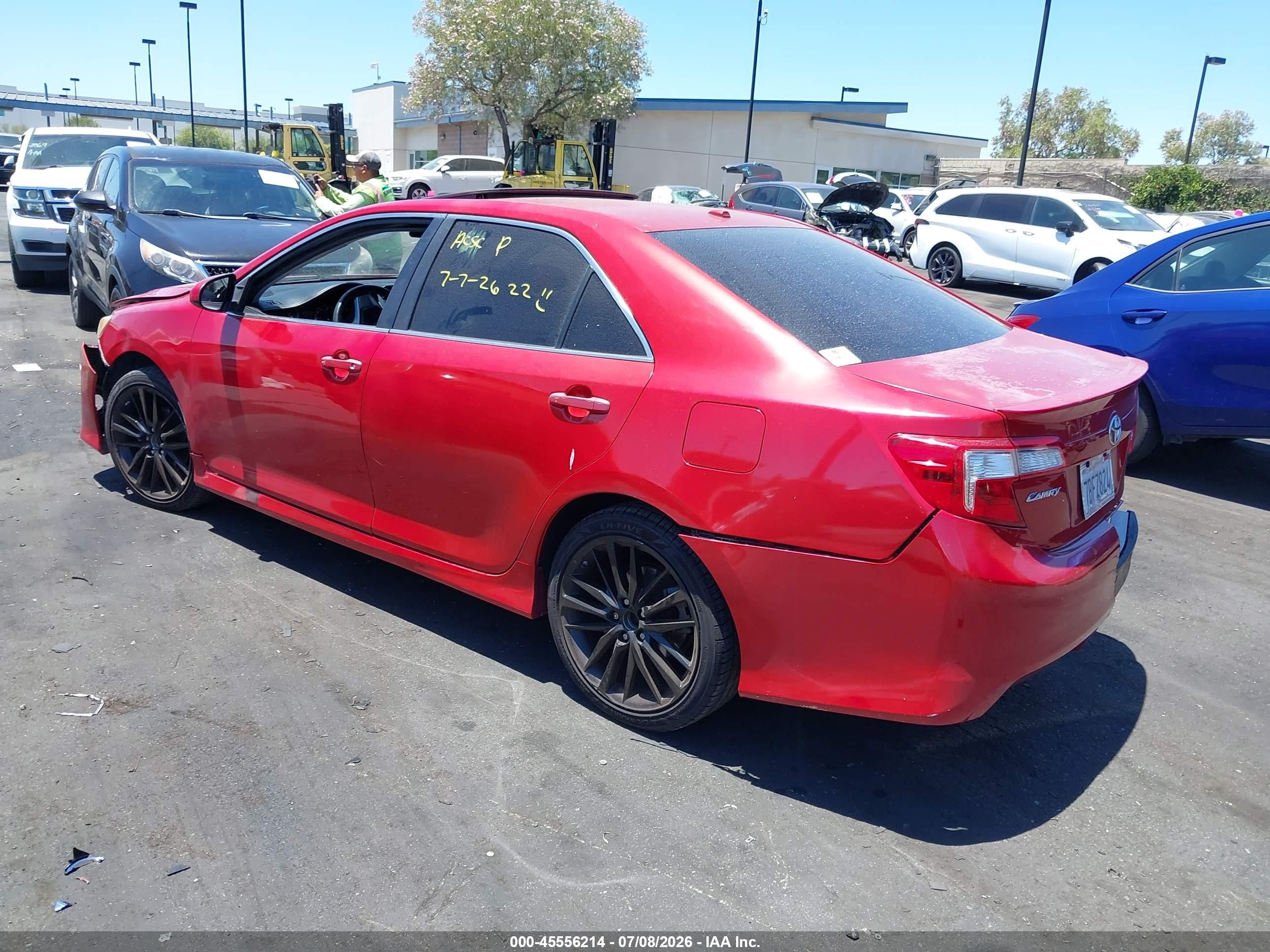 2013 Toyota Camry Se Красный vin: 4T1BF1FK1DU675520