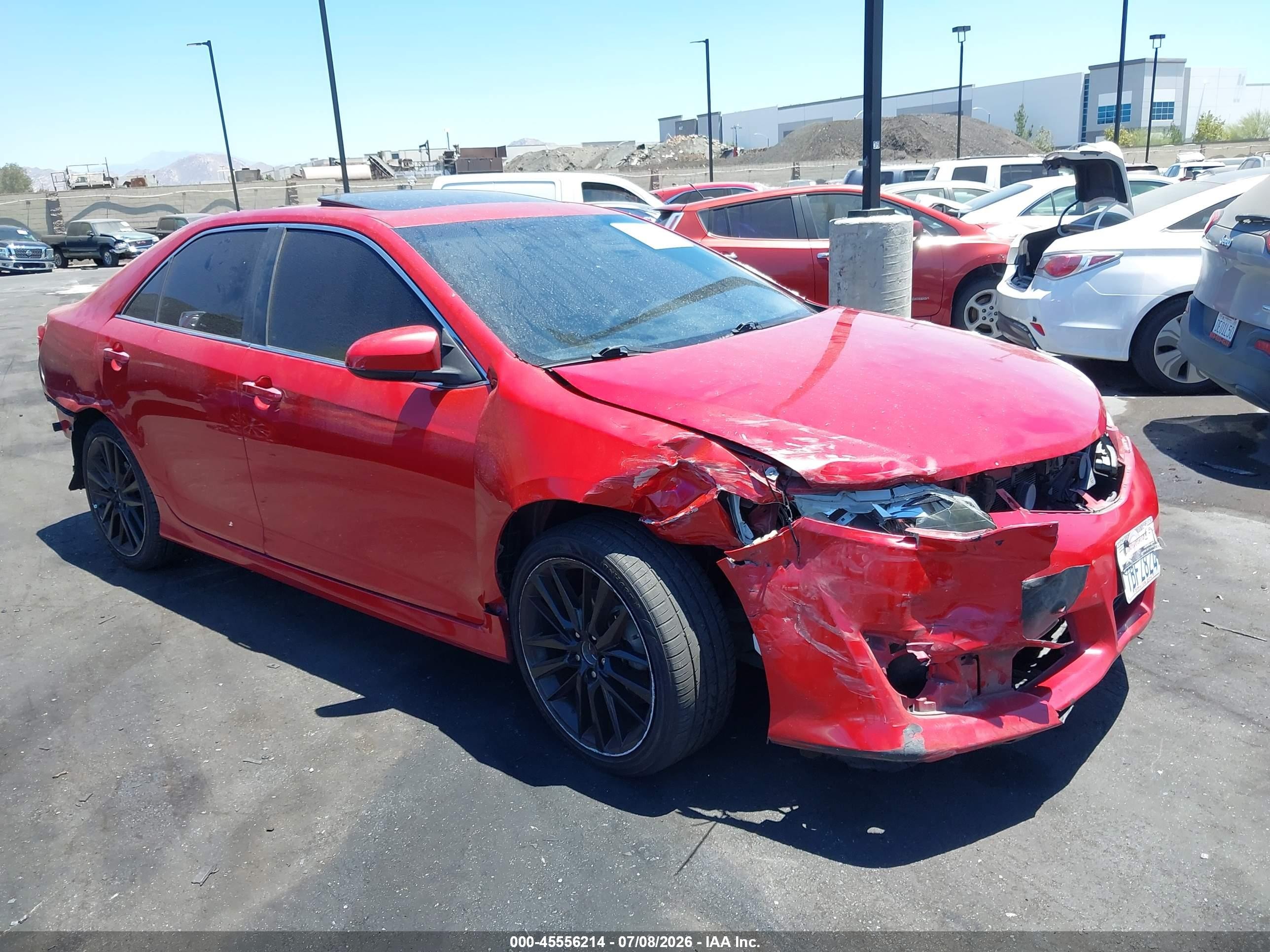2013 Toyota Camry Se Красный vin: 4T1BF1FK1DU675520