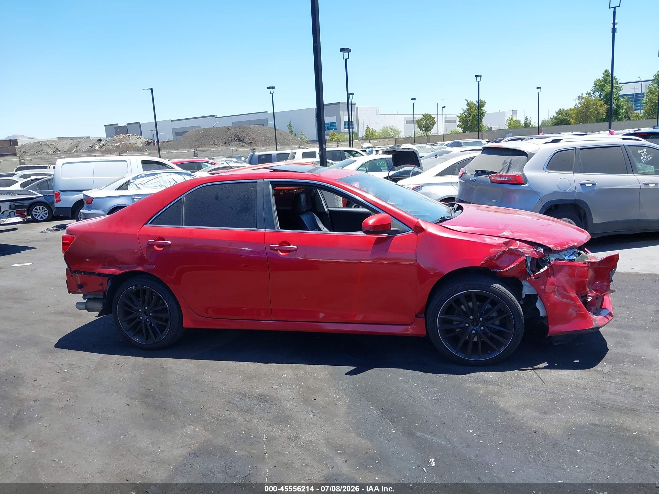 2013 Toyota Camry Se Красный vin: 4T1BF1FK1DU675520