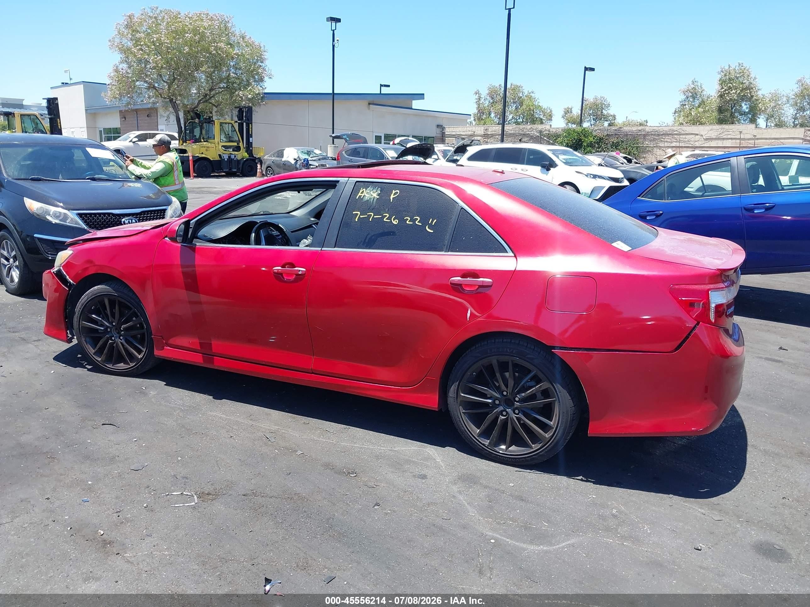 2013 Toyota Camry Se Красный vin: 4T1BF1FK1DU675520