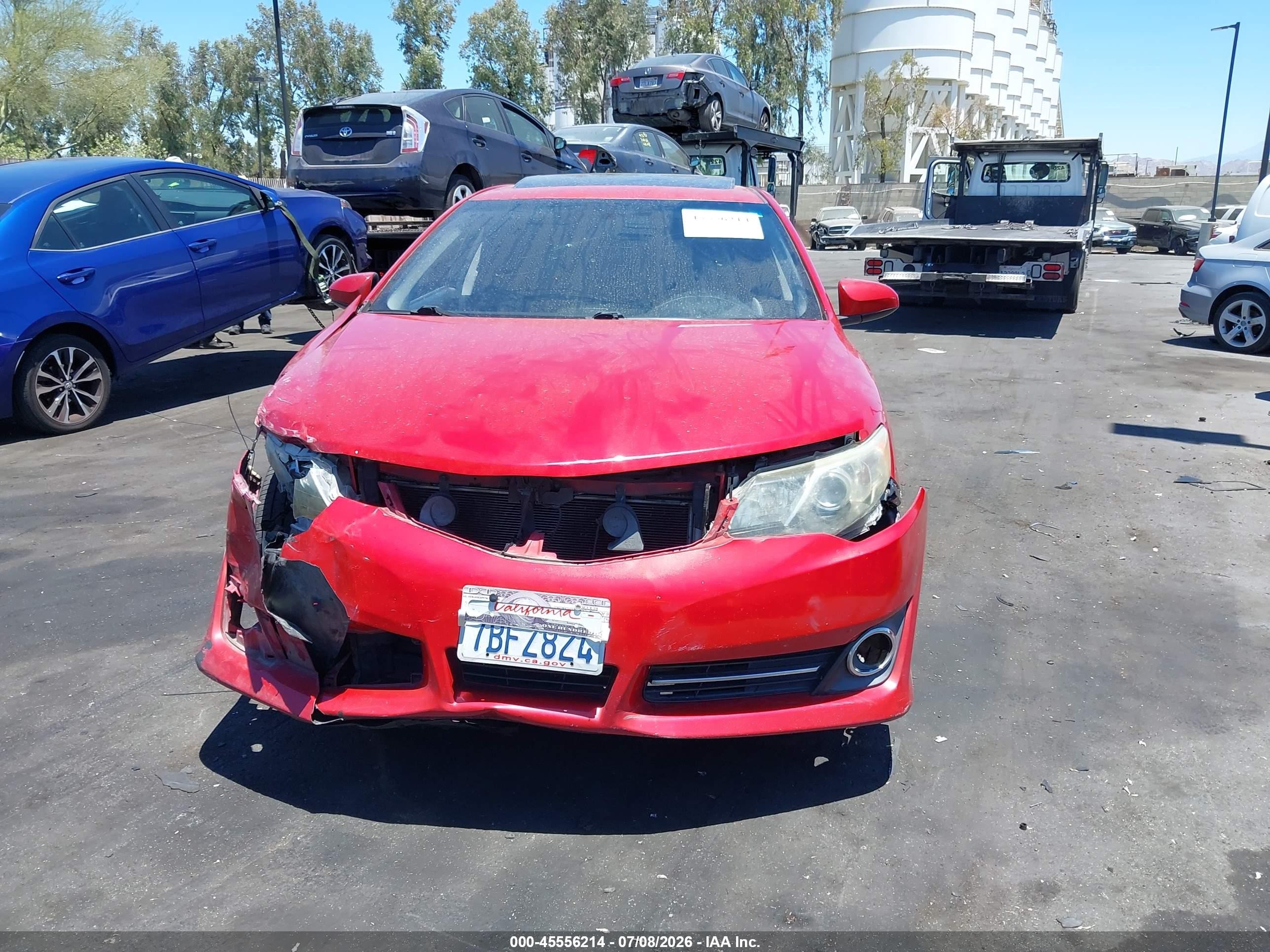 2013 Toyota Camry Se Красный vin: 4T1BF1FK1DU675520