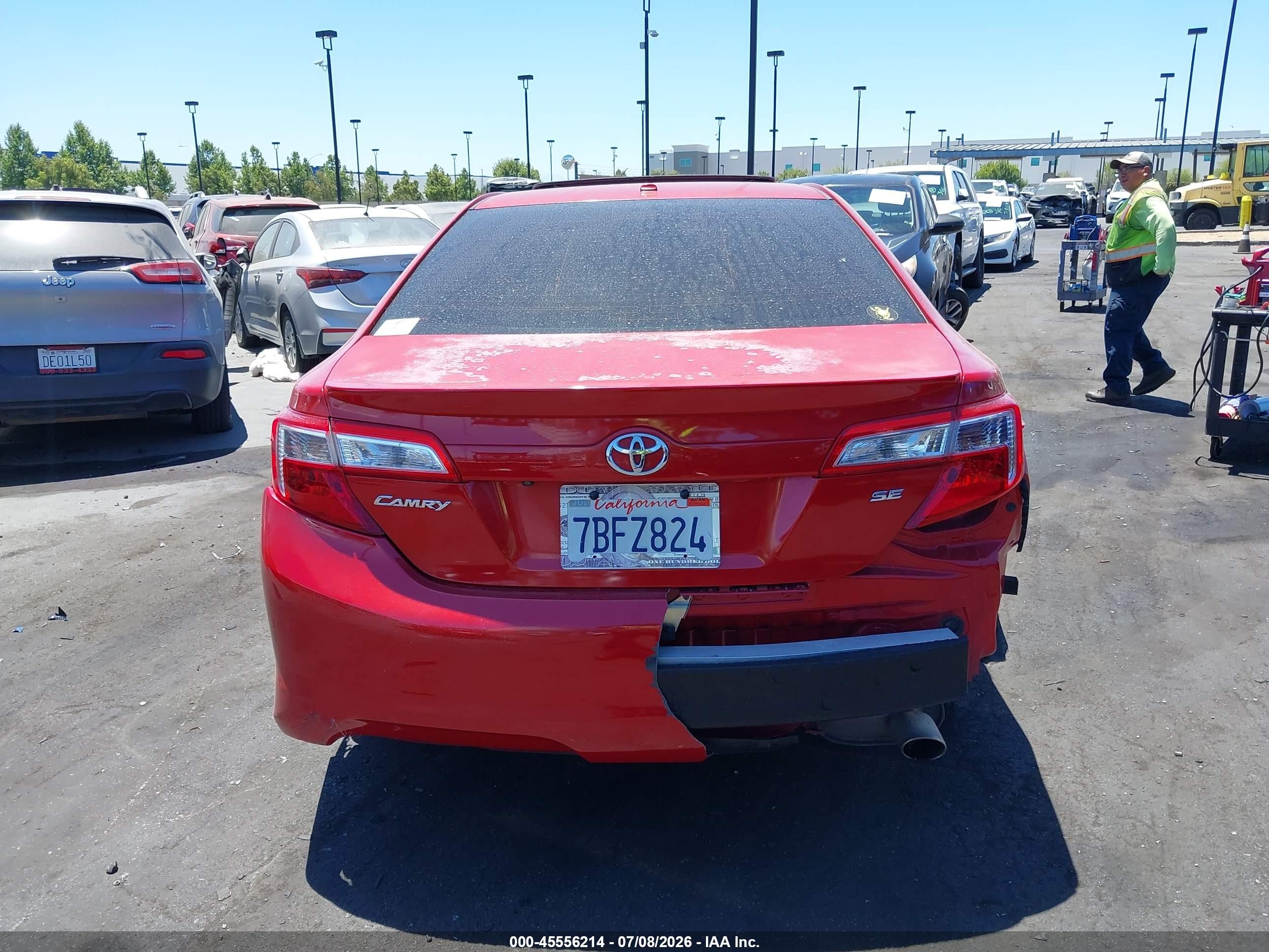 2013 Toyota Camry Se Красный vin: 4T1BF1FK1DU675520