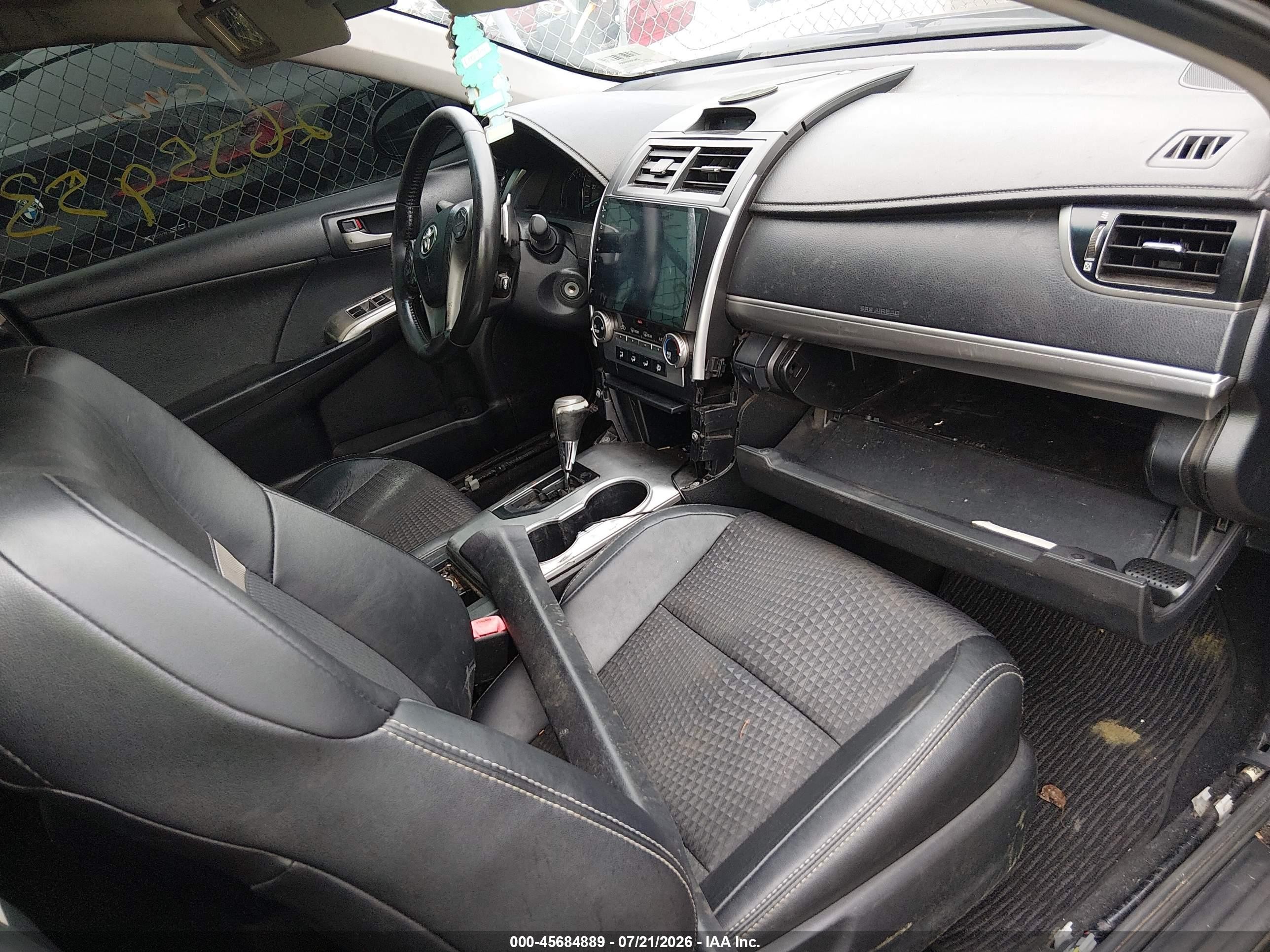 2013 Toyota Camry Se Black vin: 4T1BF1FK1DU676960