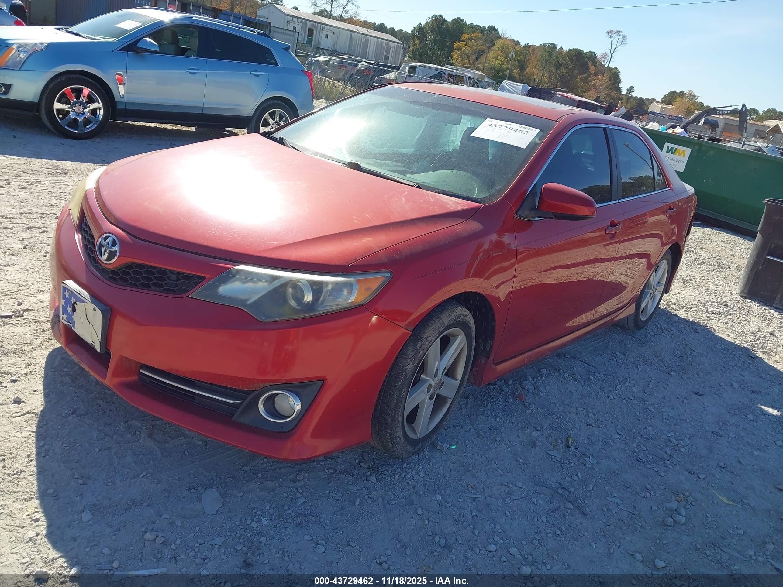 2013 Toyota Camry Se Бордовый vin: 4T1BF1FK1DU678160