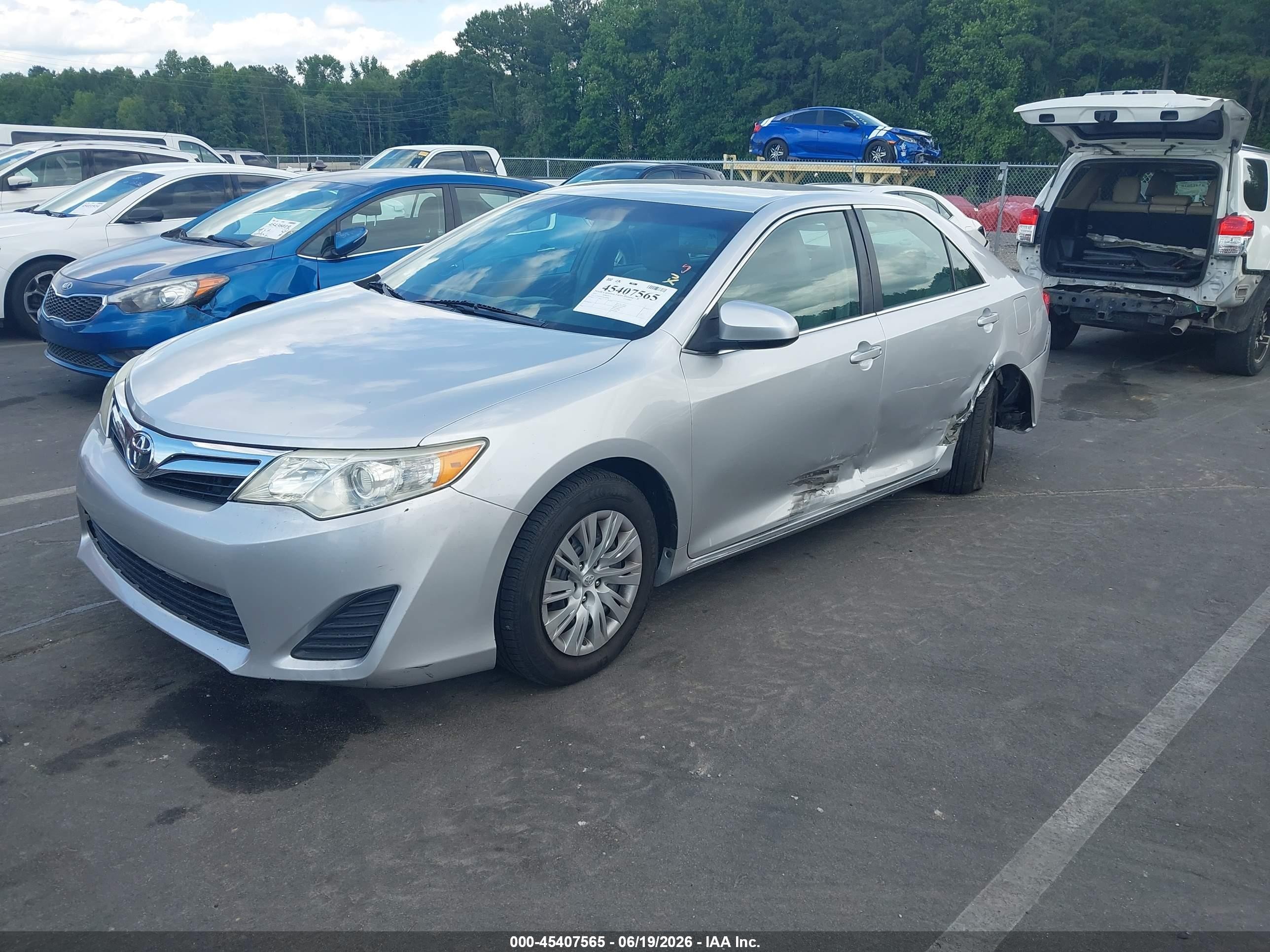 2013 Toyota Camry Le Silver vin: 4T1BF1FK1DU685836